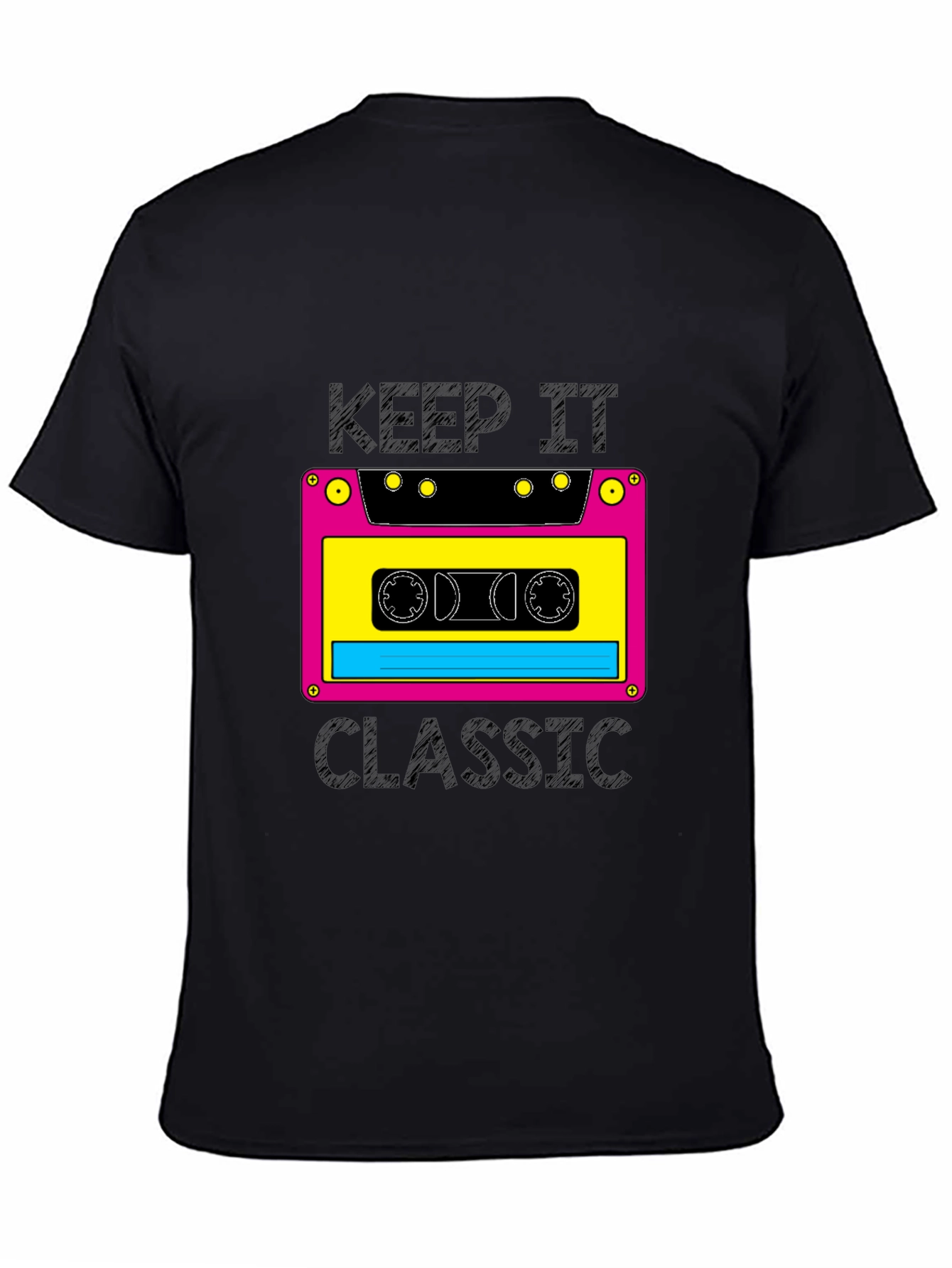 Retro Cassette Tape Graphic T-Shirt - Keep It Classic