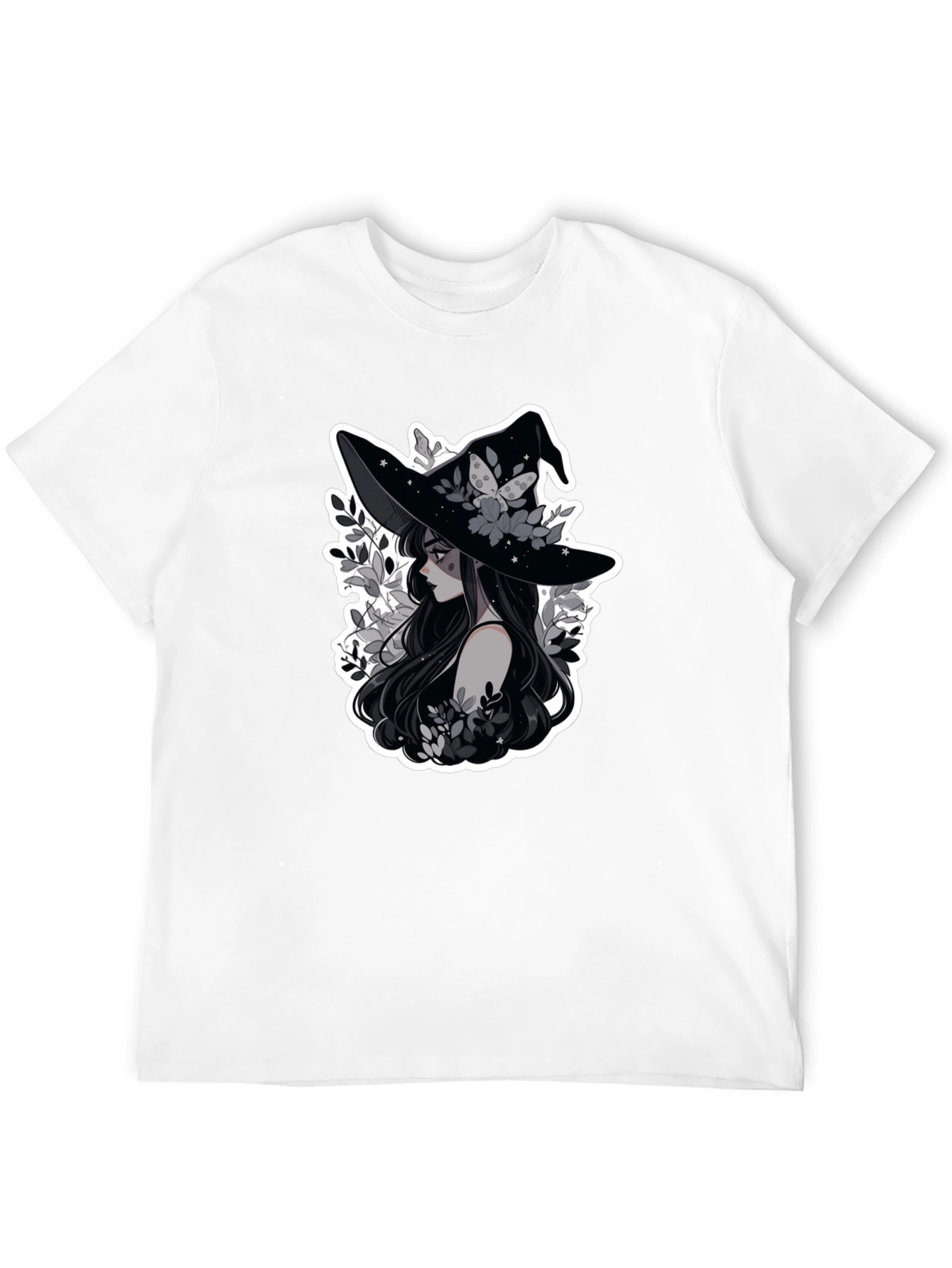 Witch Graphic Tee - Unisex Black Cotton Shirt