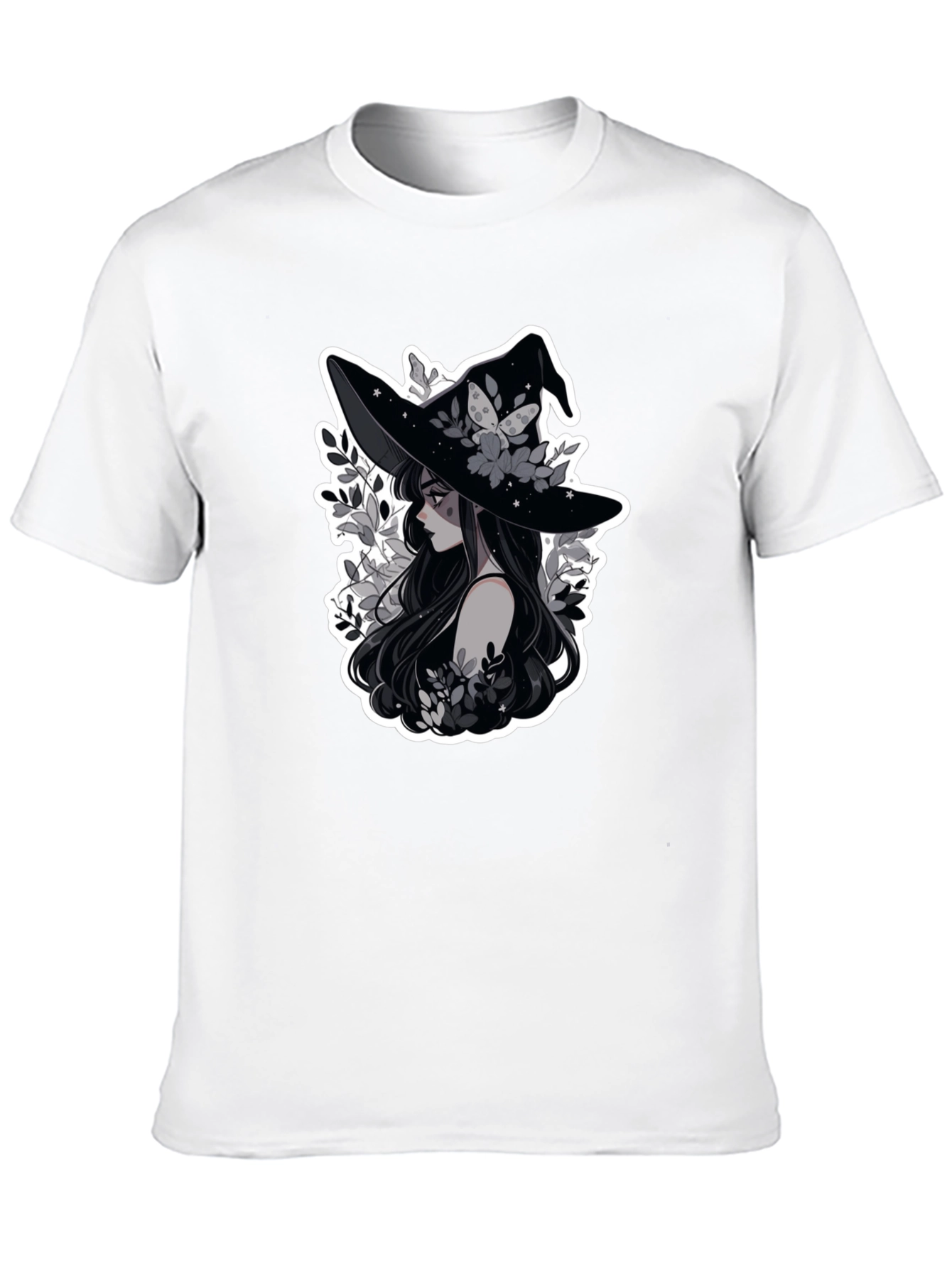 Witch Graphic Tee - Unisex Black Cotton Shirt