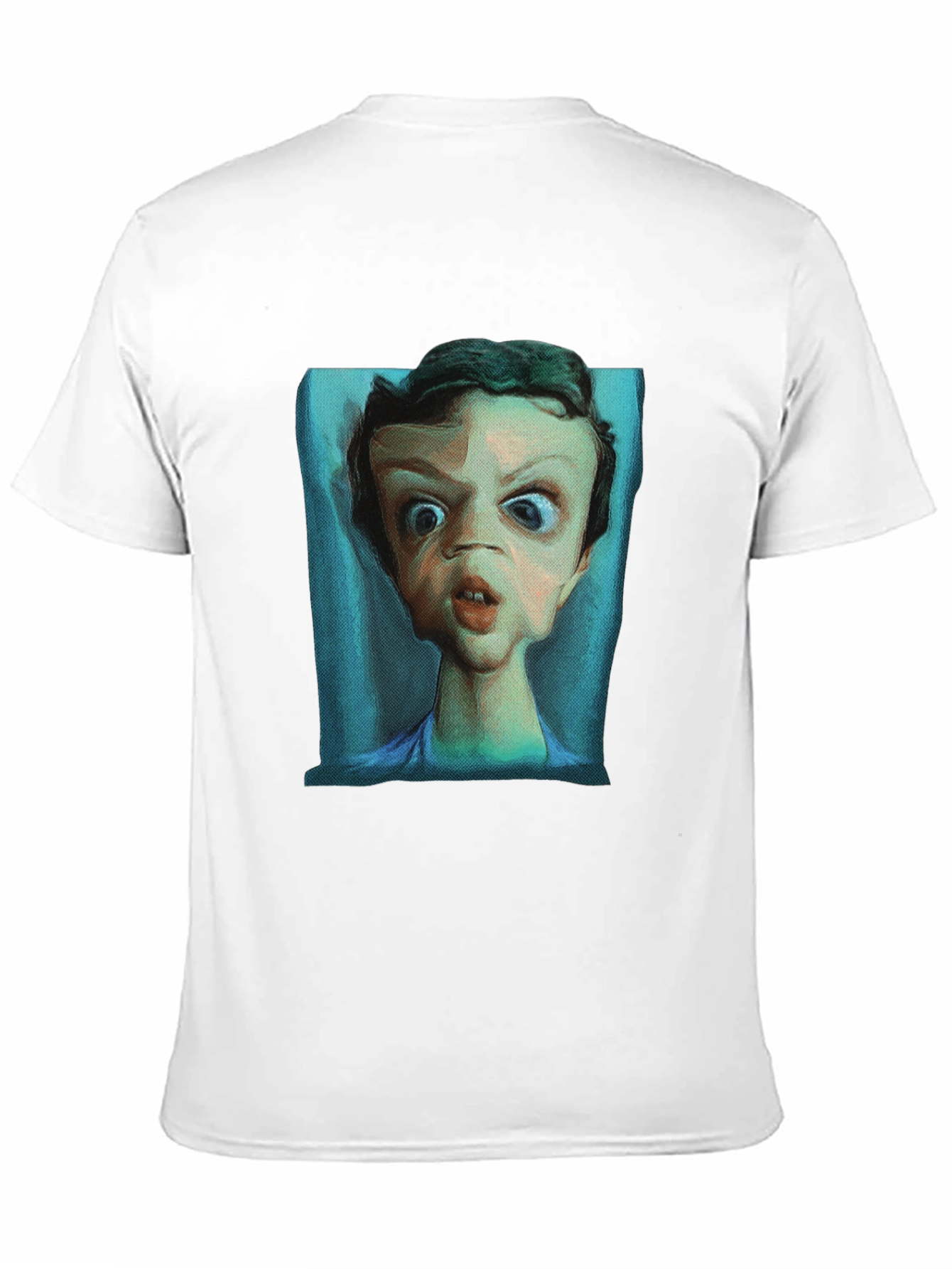 Expressionist Portrait T-Shirt - Unique Graphic Tee