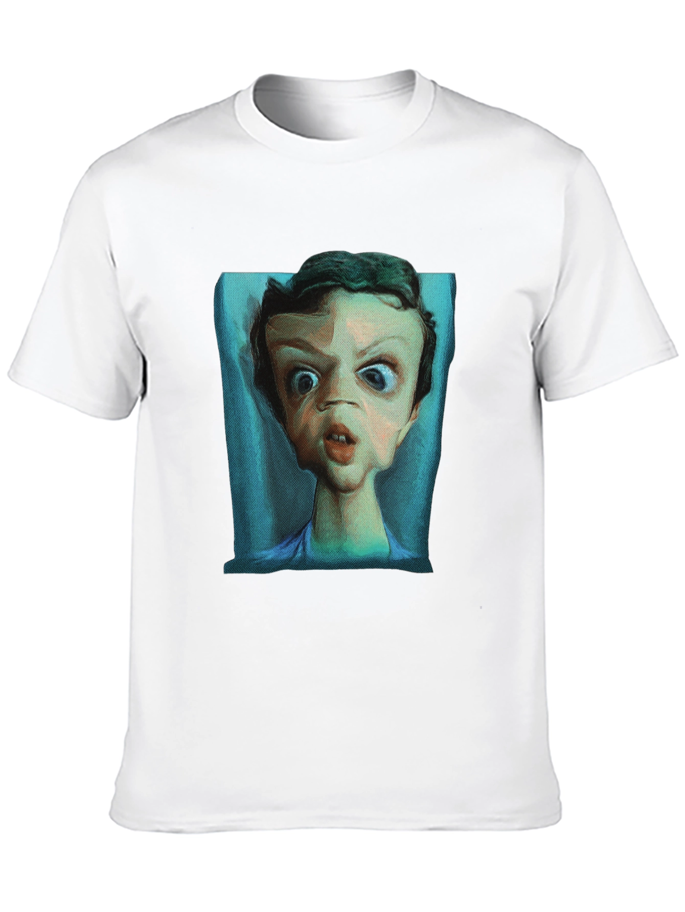 Expressionist Portrait T-Shirt - Unique Graphic Tee