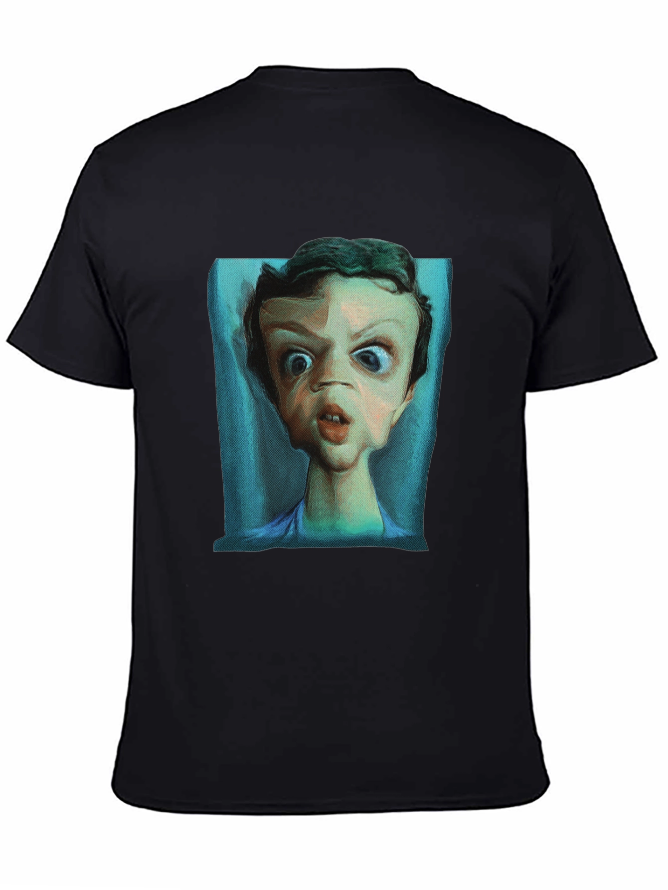Expressionist Portrait T-Shirt - Unique Graphic Tee