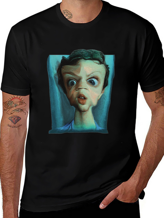 Expressionist Portrait T-Shirt - Unique Graphic Tee