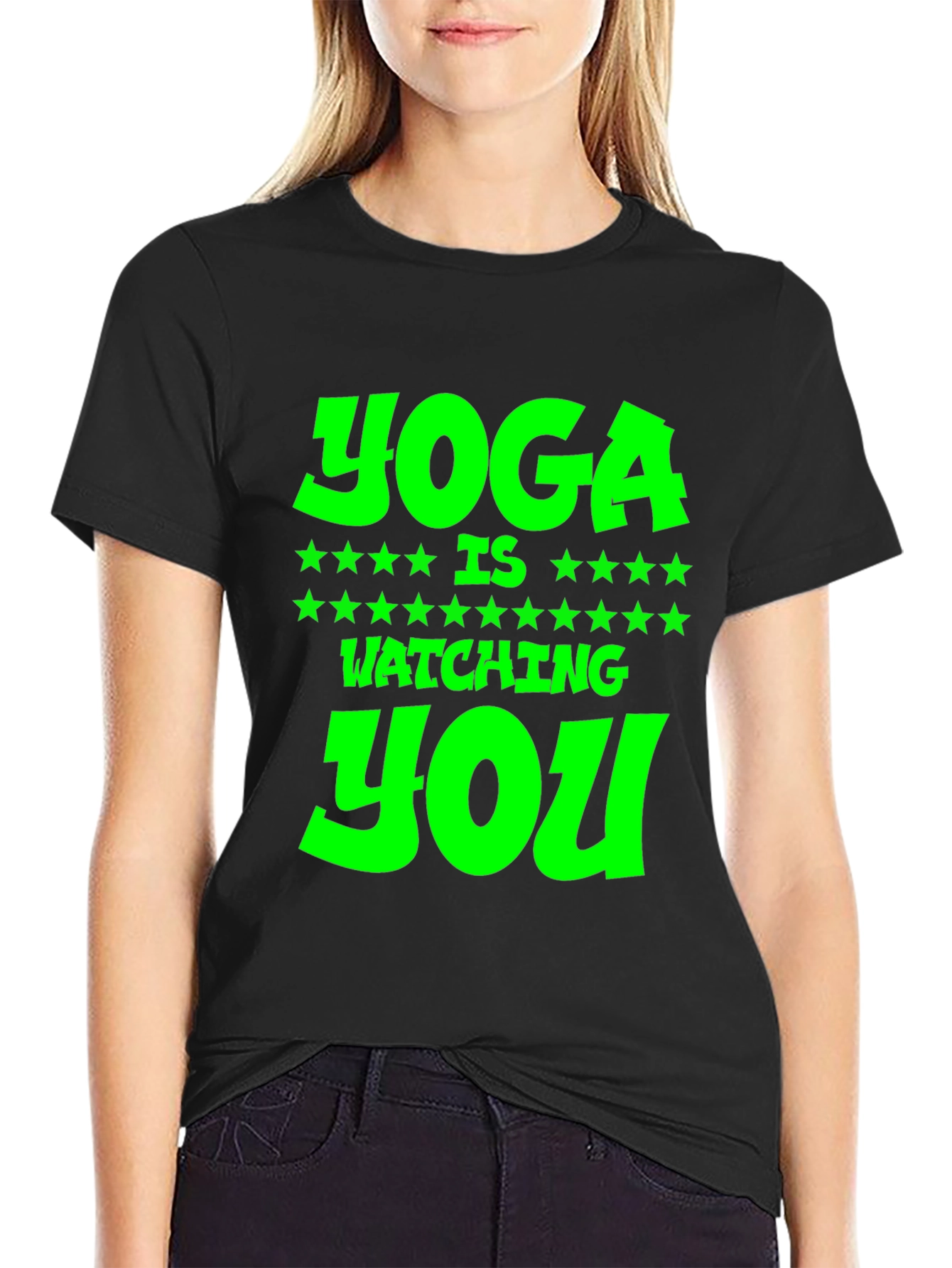 Yoga is Watching You Graphic Tee