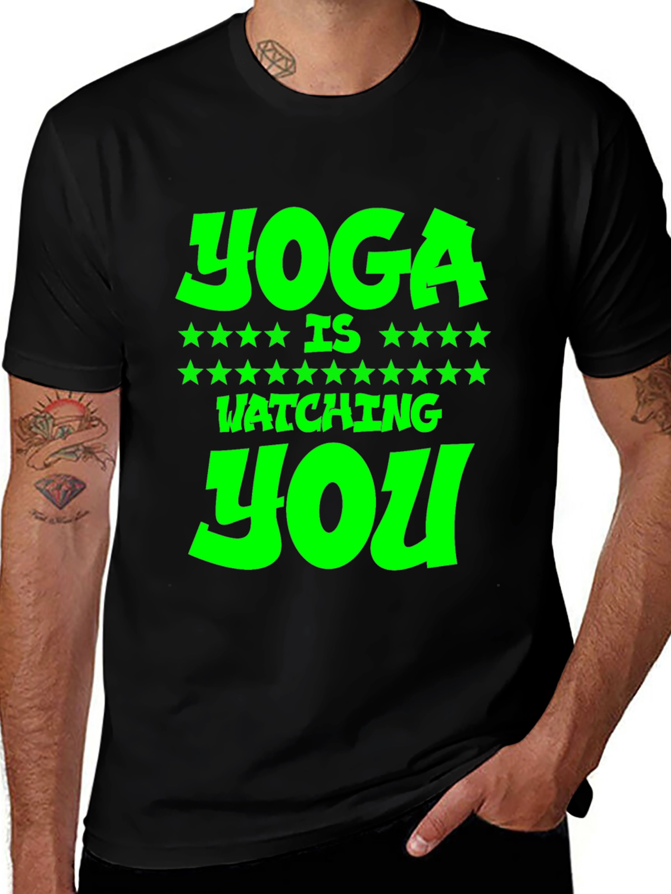 Yoga is Watching You Graphic Tee