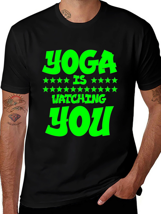Yoga is Watching You Graphic Tee