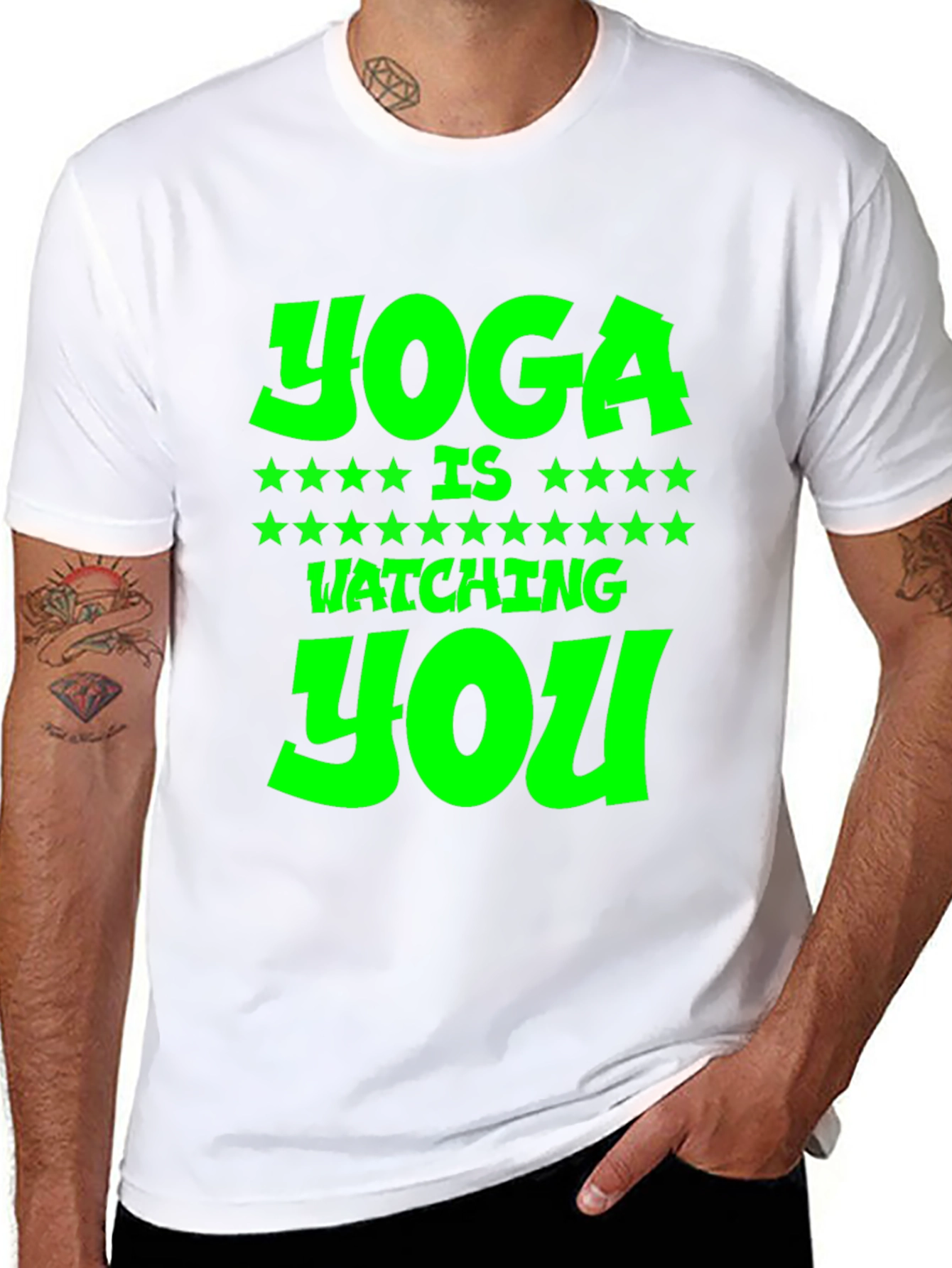 Yoga is Watching You Graphic Tee