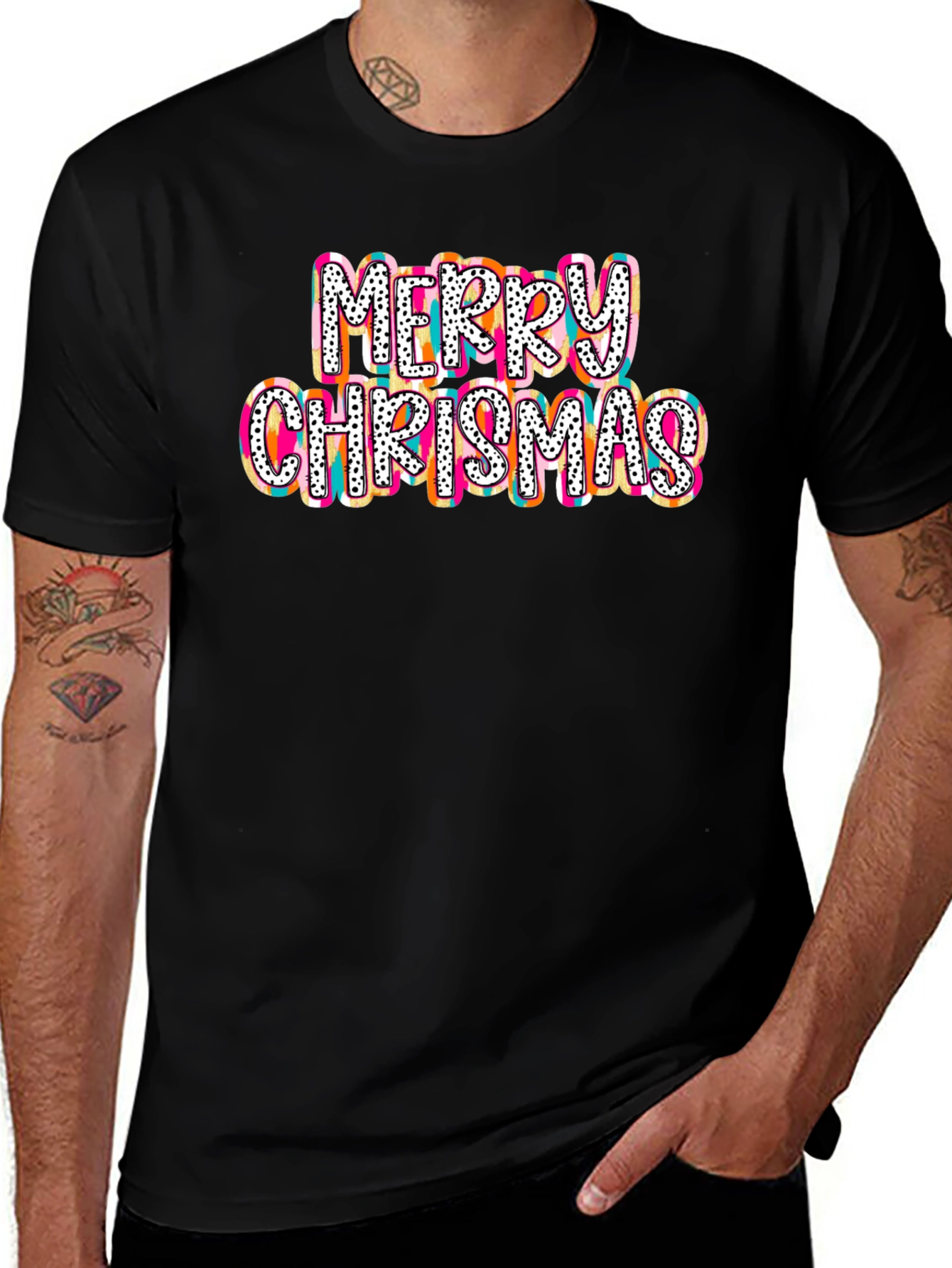 Merry Christmas Colorful T-Shirt