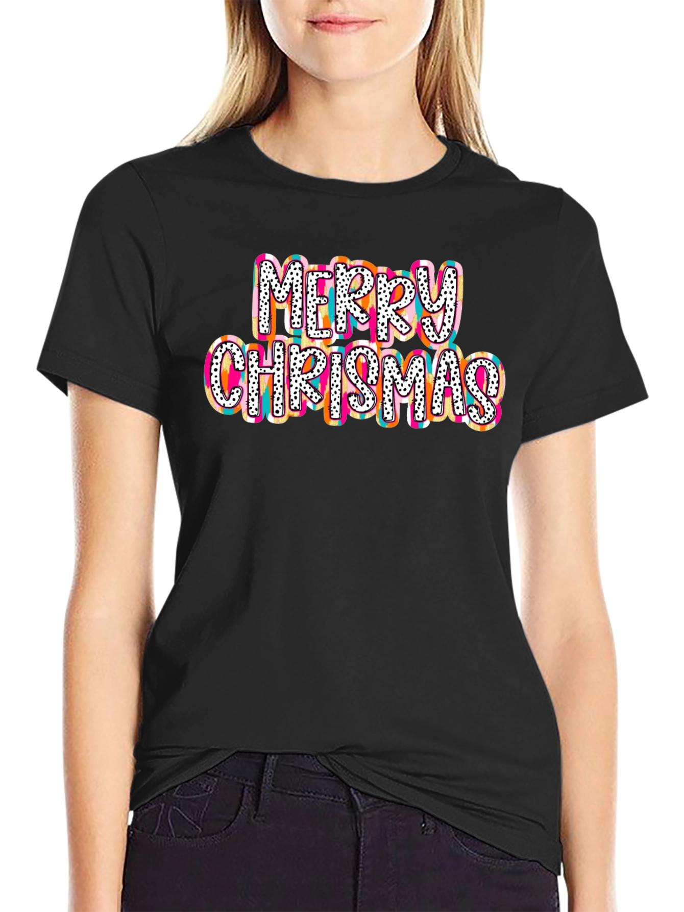 Merry Christmas Colorful T-Shirt