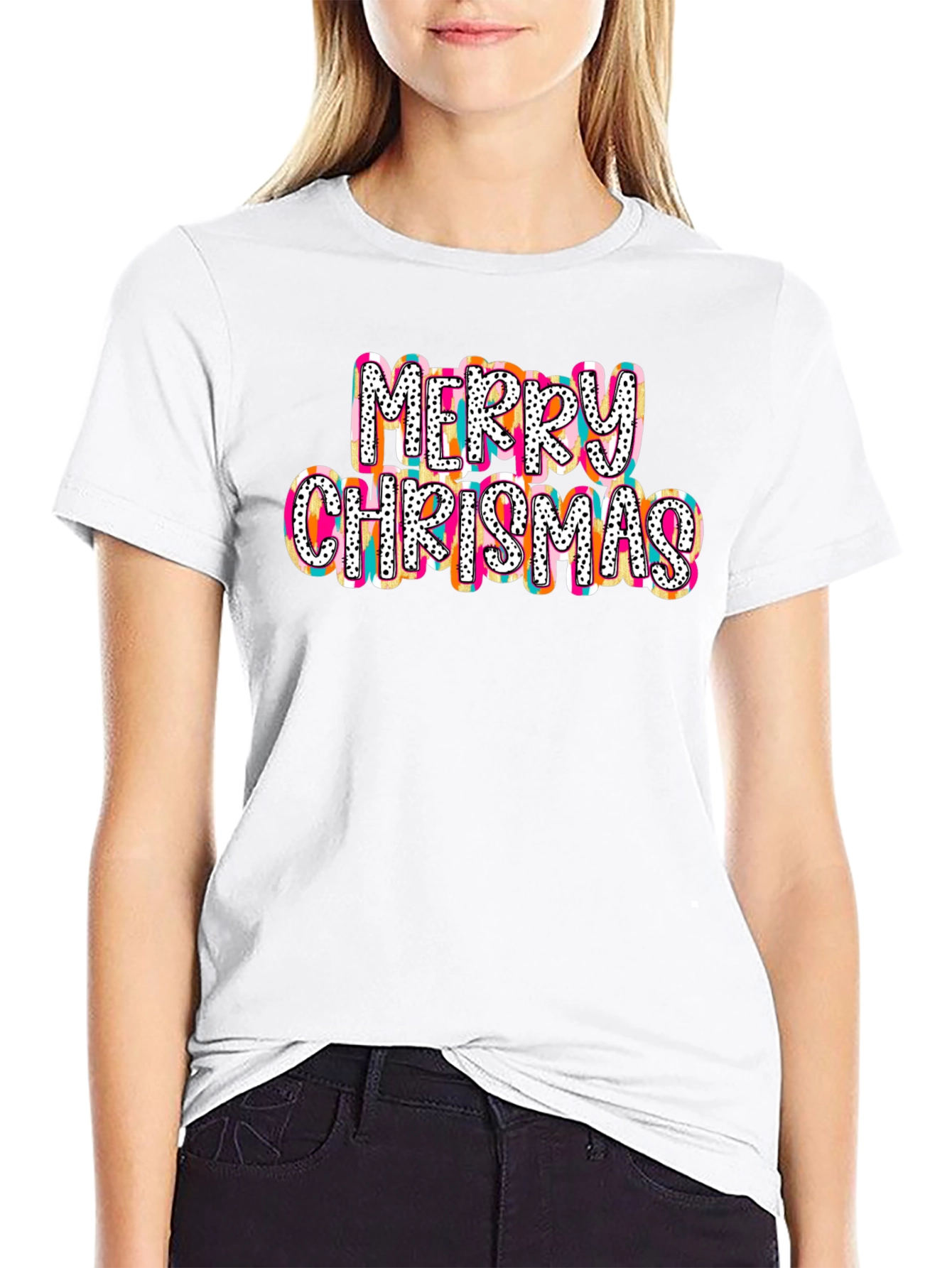 Merry Christmas Colorful T-Shirt
