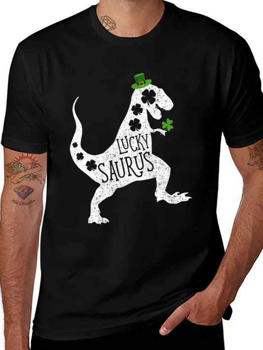 Lucky Saurus St. Patricks Day Graphic Tee