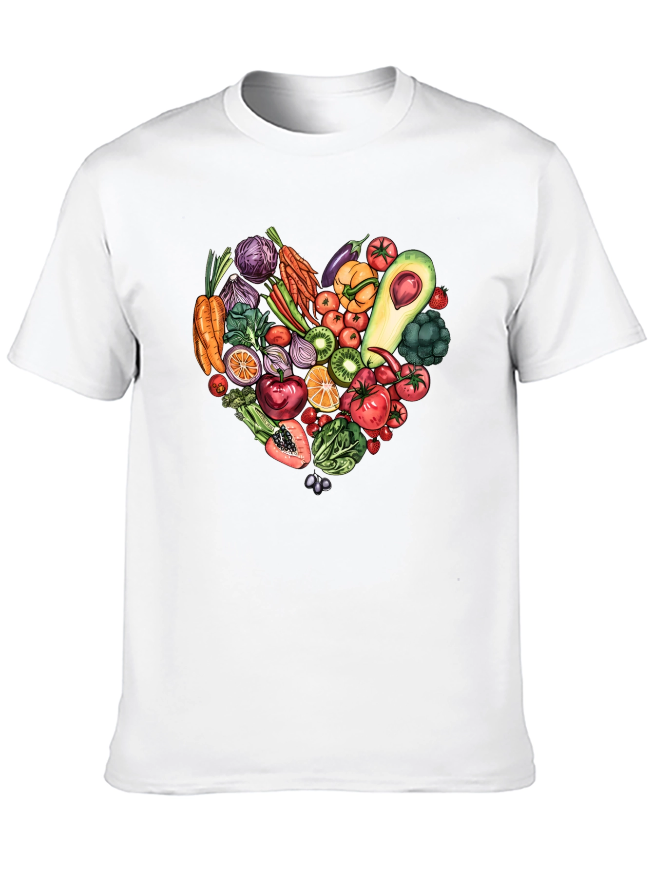Vegetarian Heart T-Shirt - Eat Your Greens!