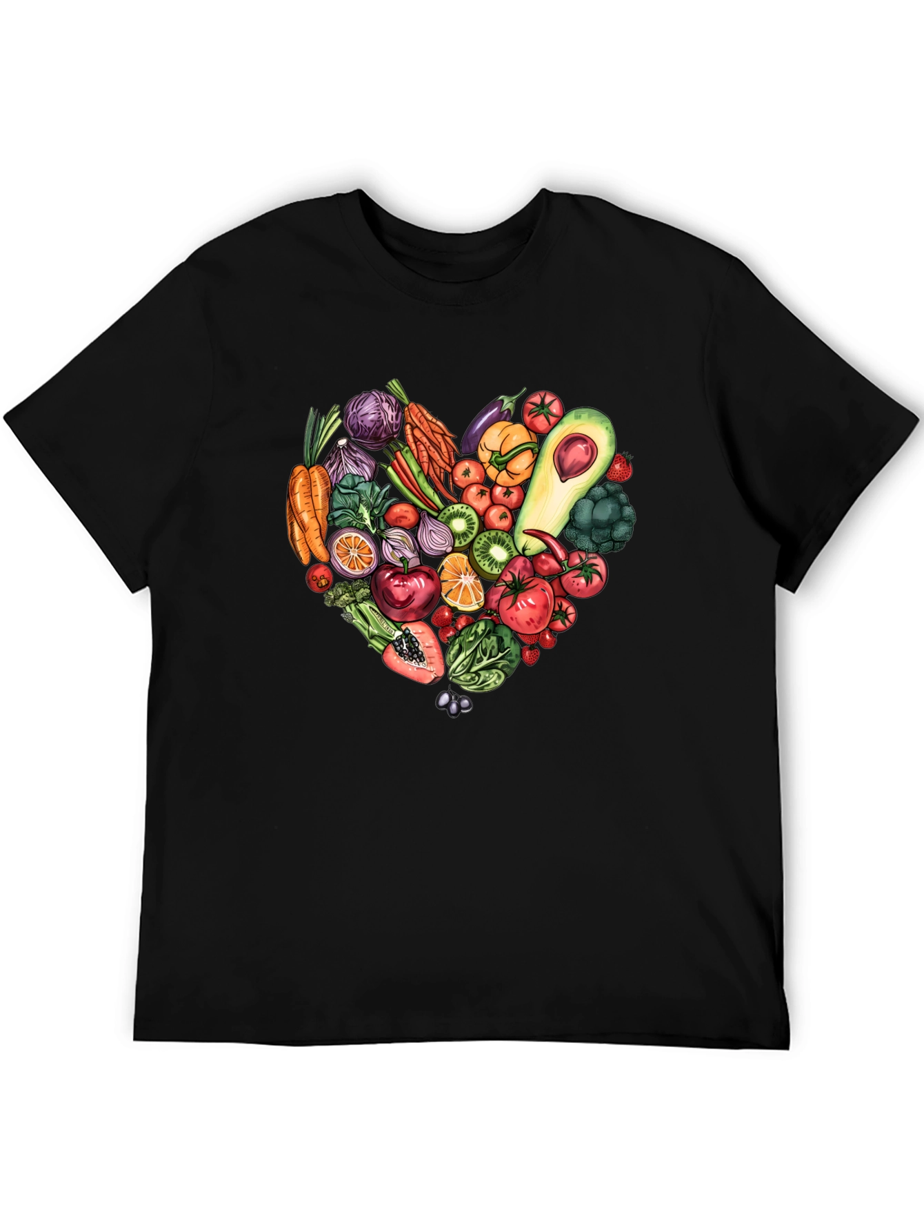 Vegetarian Heart T-Shirt - Eat Your Greens!