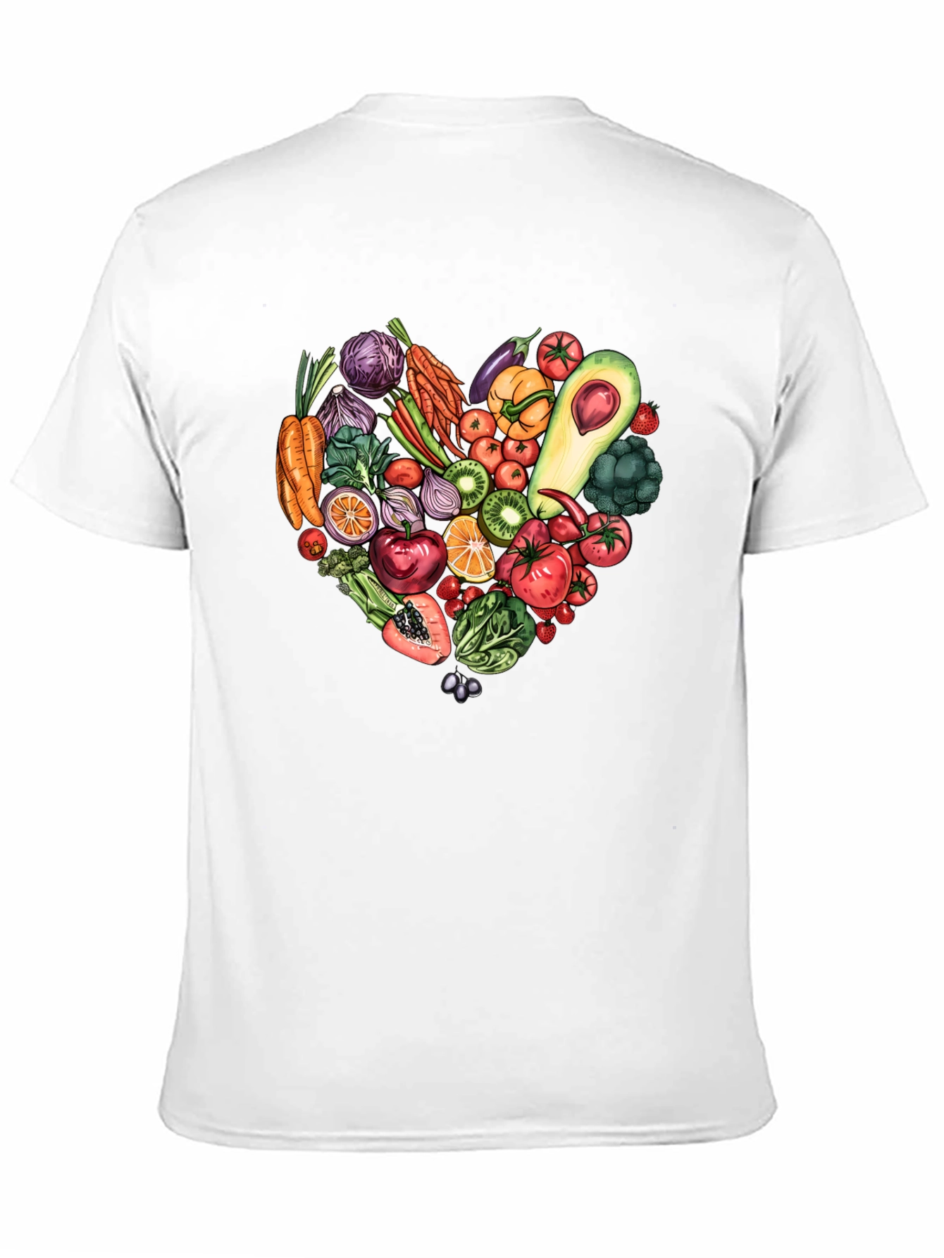 Vegetarian Heart T-Shirt - Eat Your Greens!