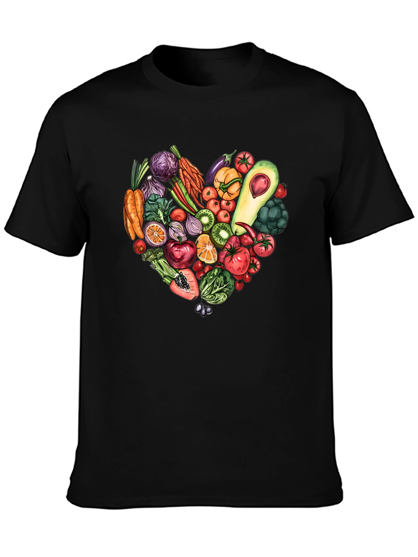 Vegetarian Heart T-Shirt - Eat Your Greens!