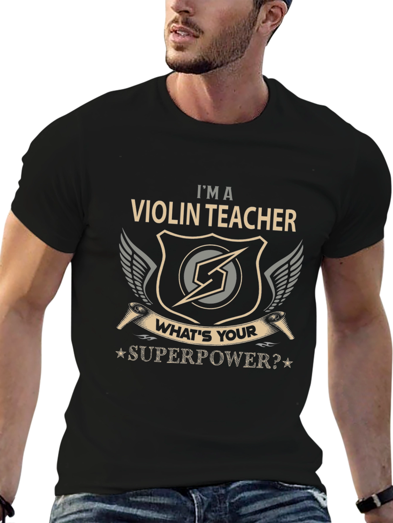 Violin Teacher Superpower T-Shirt