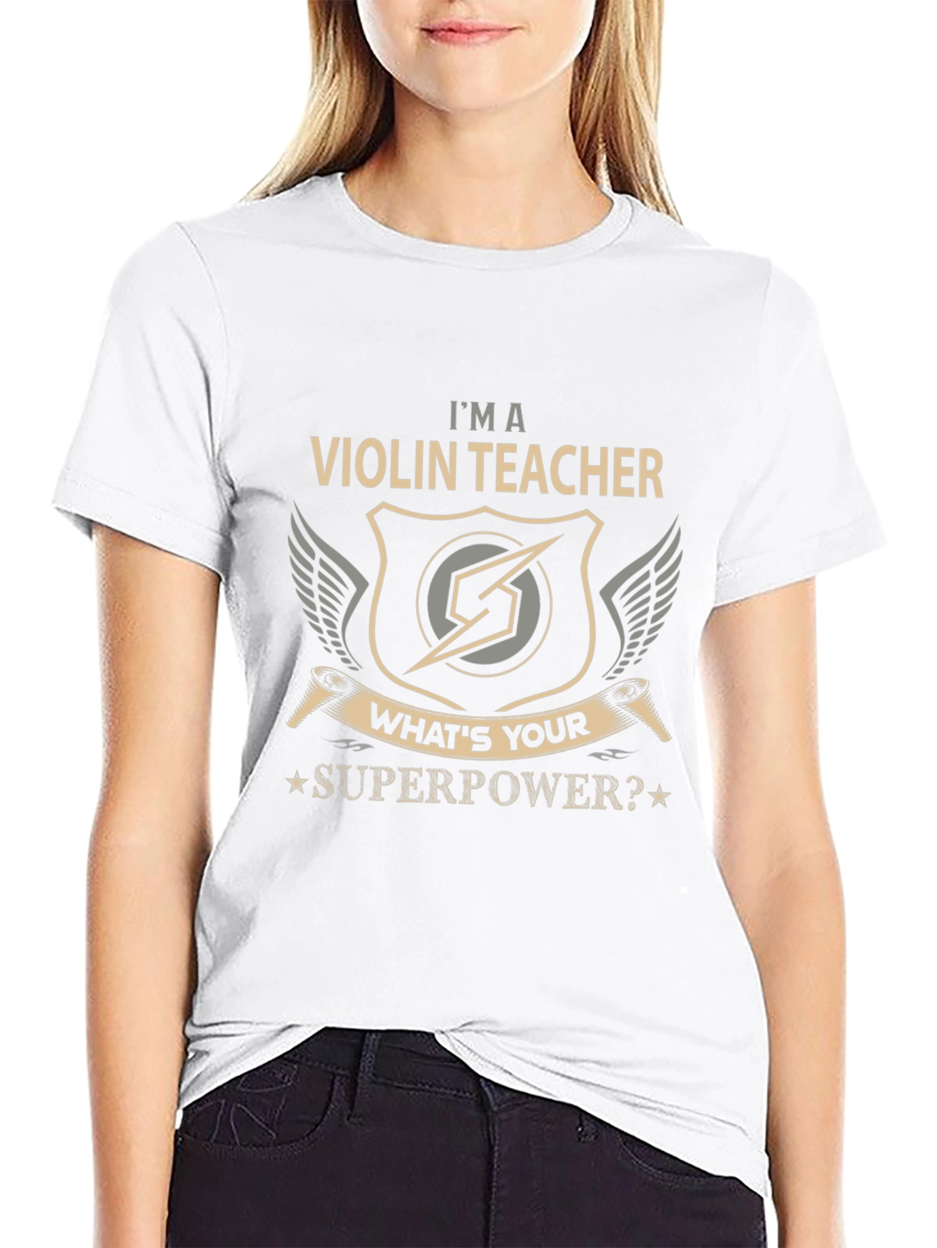 Violin Teacher Superpower T-Shirt