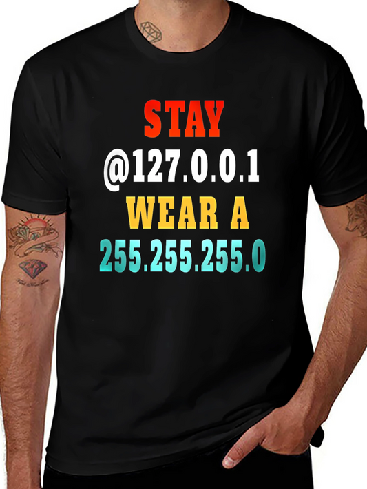Stay Home T-Shirt IT Geek Joke