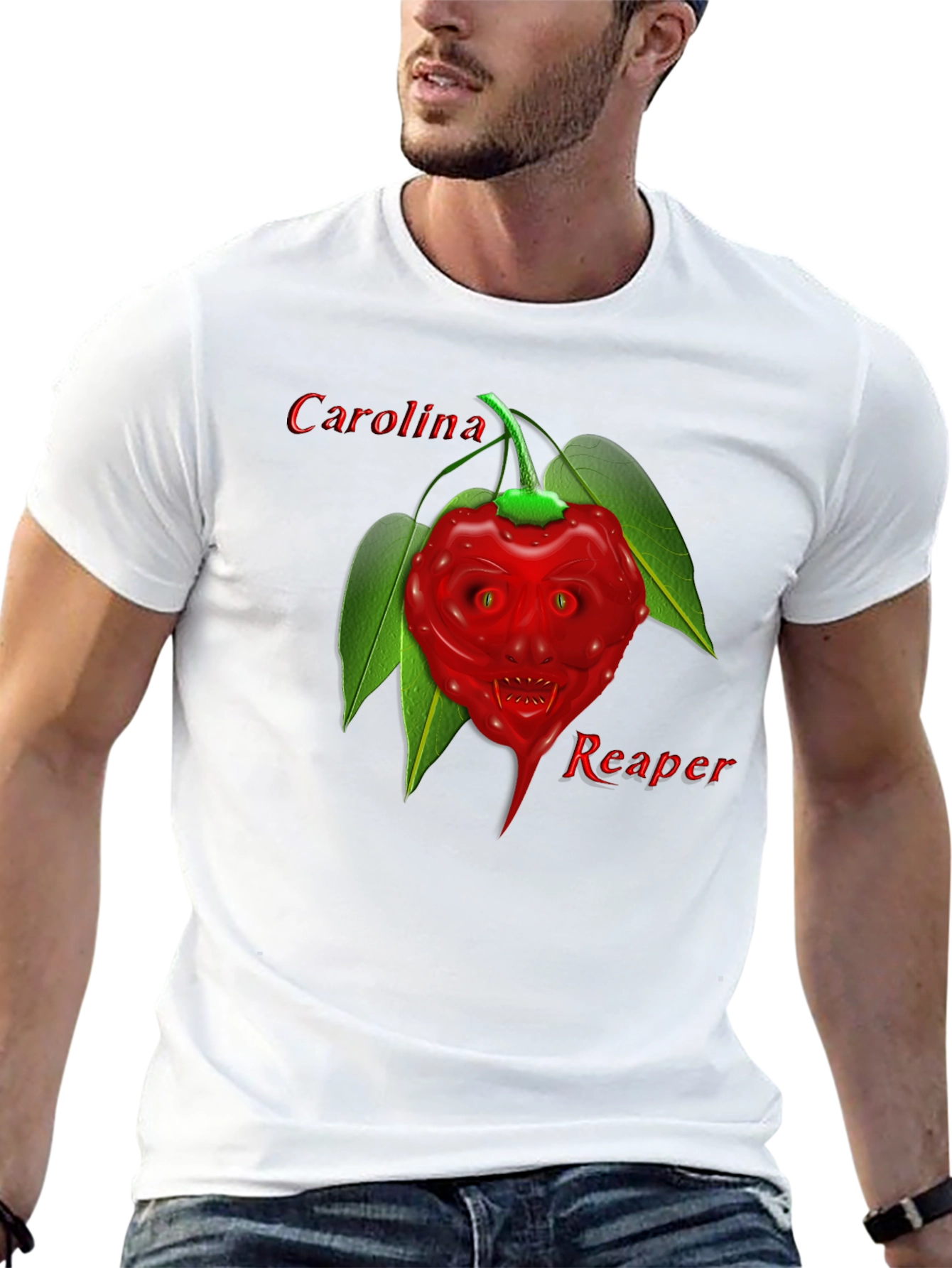 Carolina Reaper Graphic Tee - Spicy Pepper Design