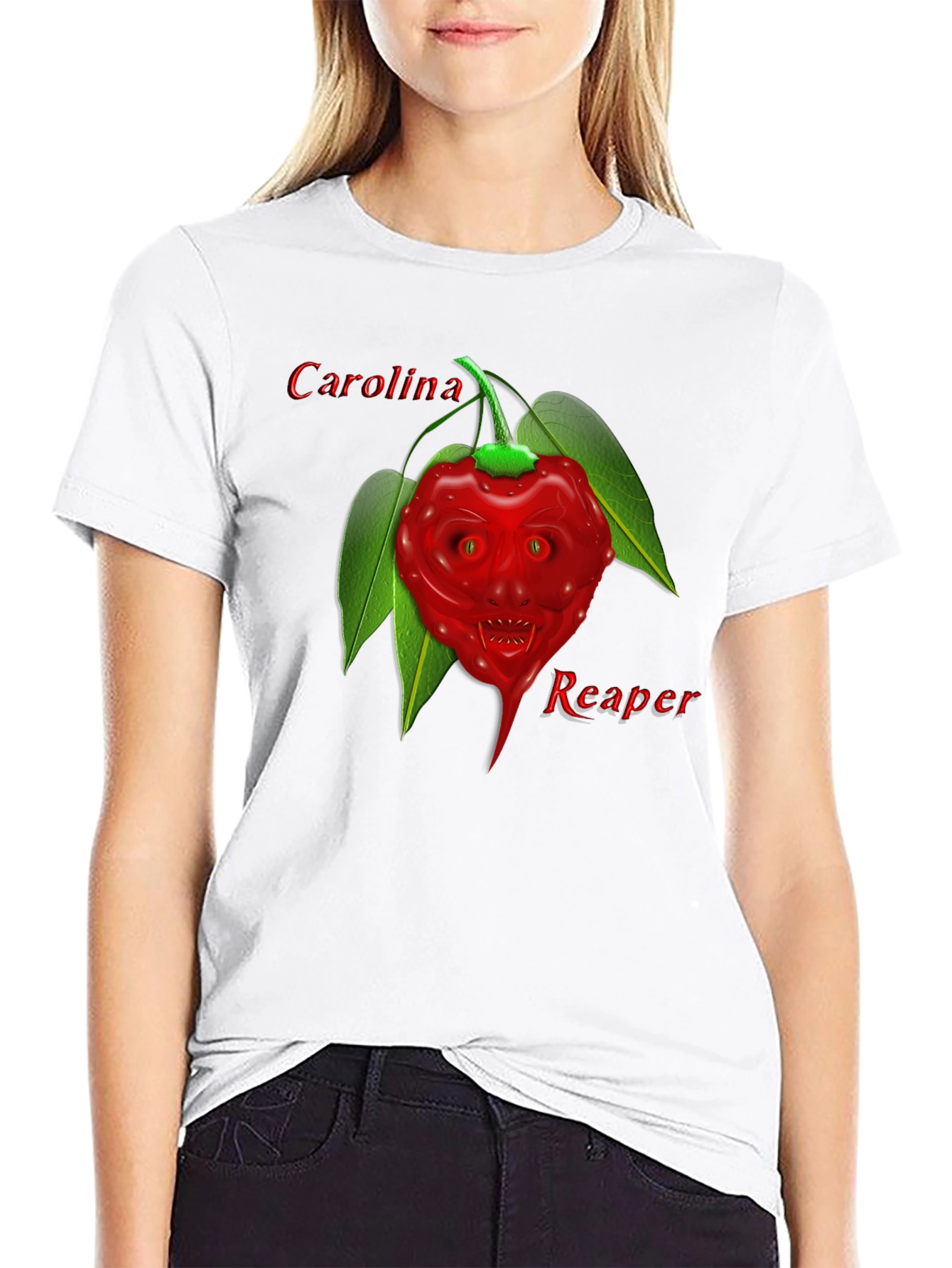 Carolina Reaper Graphic Tee - Spicy Pepper Design
