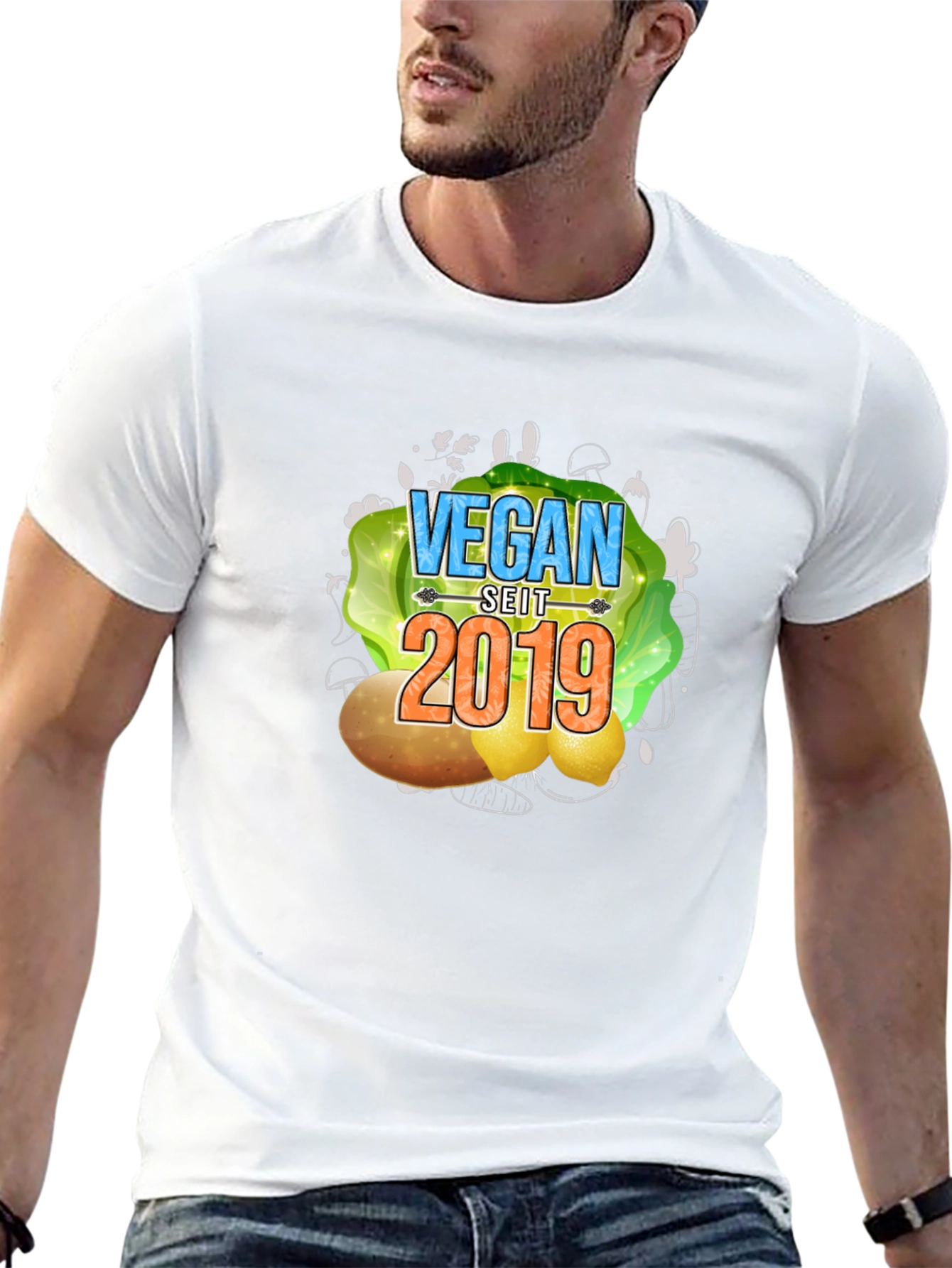 Vegan Seit 2019 T-Shirt - Black Vegan Tee