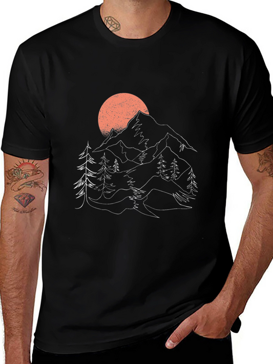 Mountain Sunset Graphic Tee - Nature Lovers Apparel