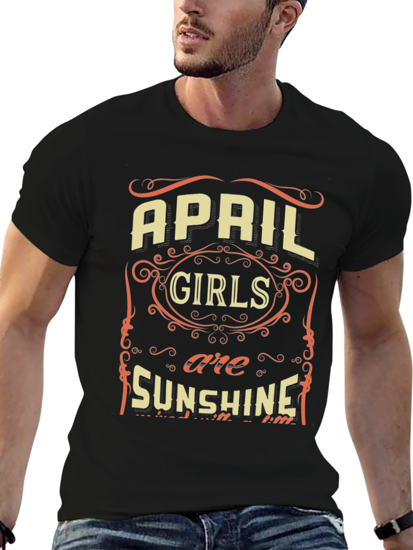 April Girls Sunshine Graphic Tee - Birthday Gift