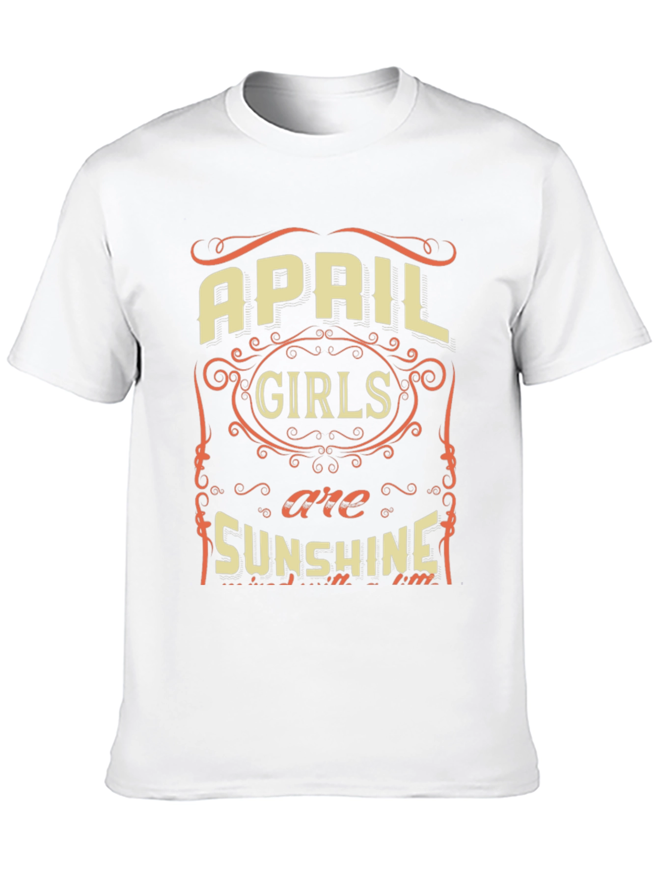 April Girls Sunshine Graphic Tee - Birthday Gift