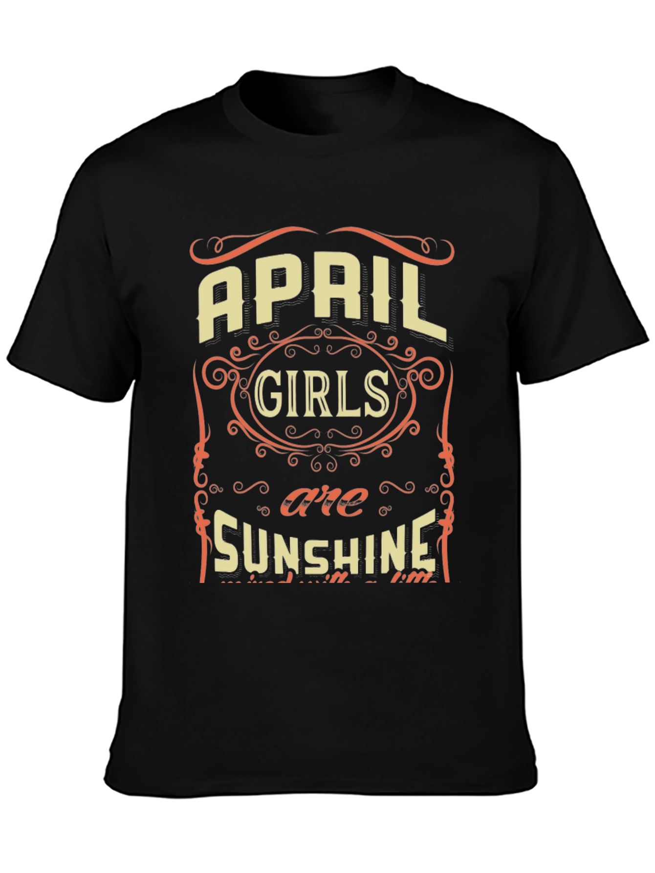 April Girls Sunshine Graphic Tee - Birthday Gift