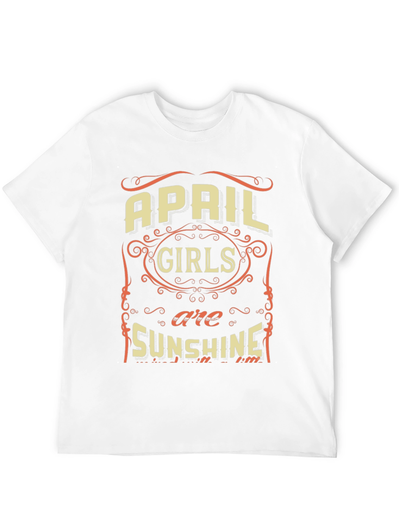 April Girls Sunshine Graphic Tee - Birthday Gift