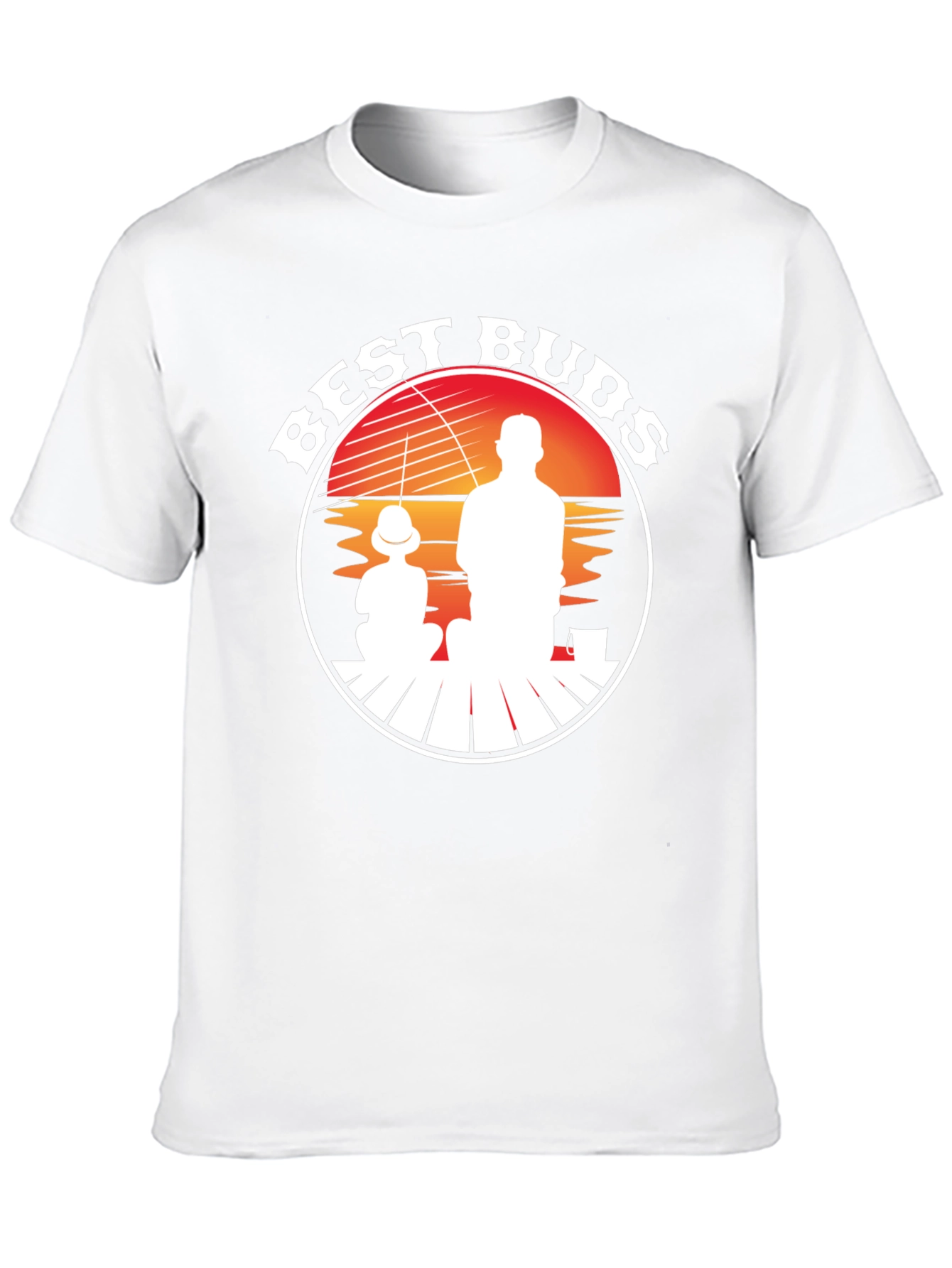Best Buds Fishing T-Shirt - Father Son Silhouette Tee