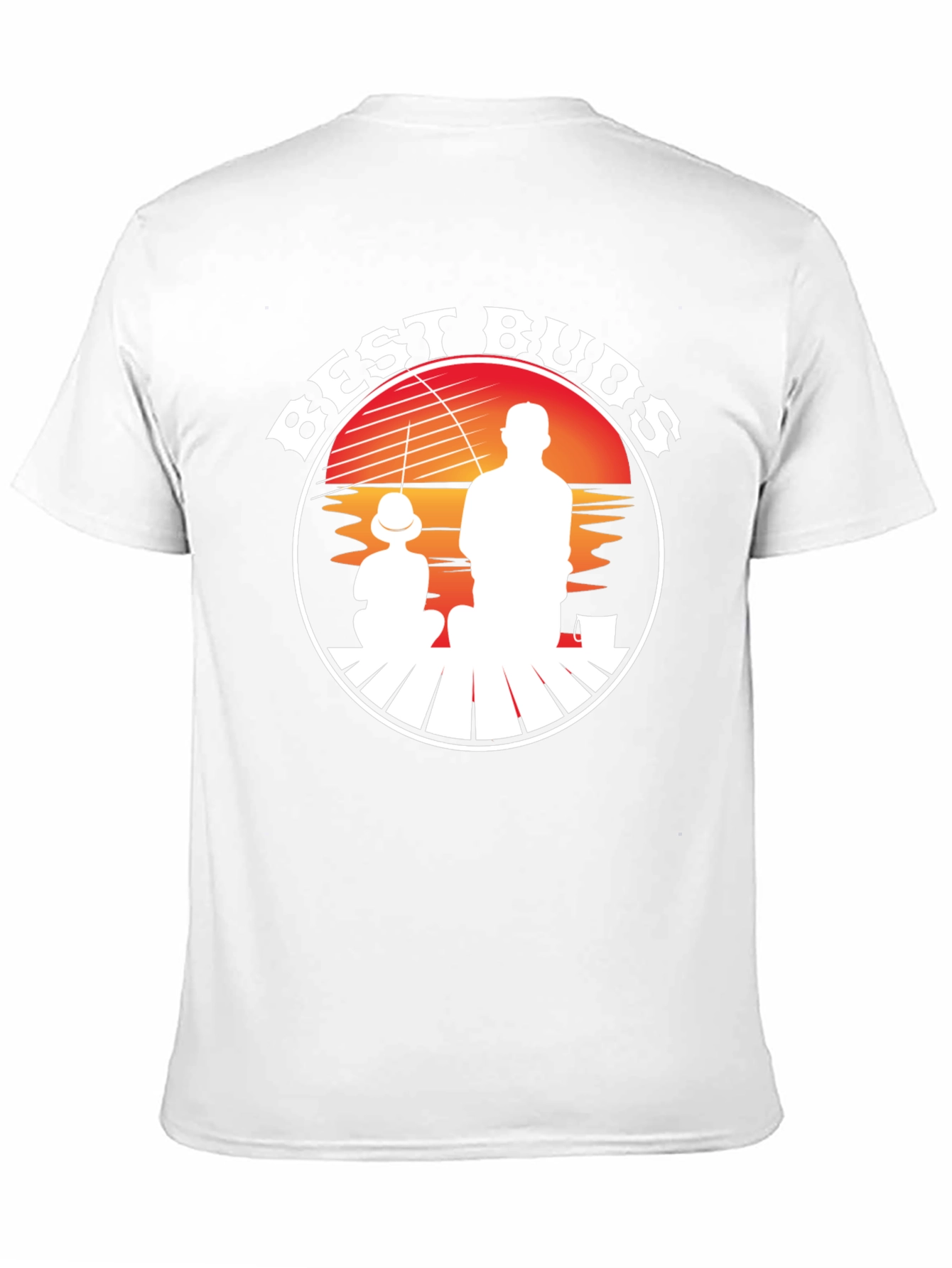 Best Buds Fishing T-Shirt - Father Son Silhouette Tee