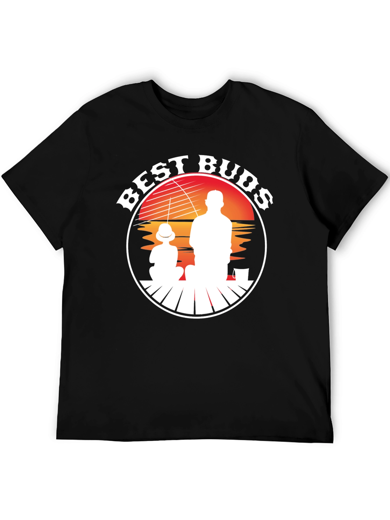 Best Buds Fishing T-Shirt - Father Son Silhouette Tee