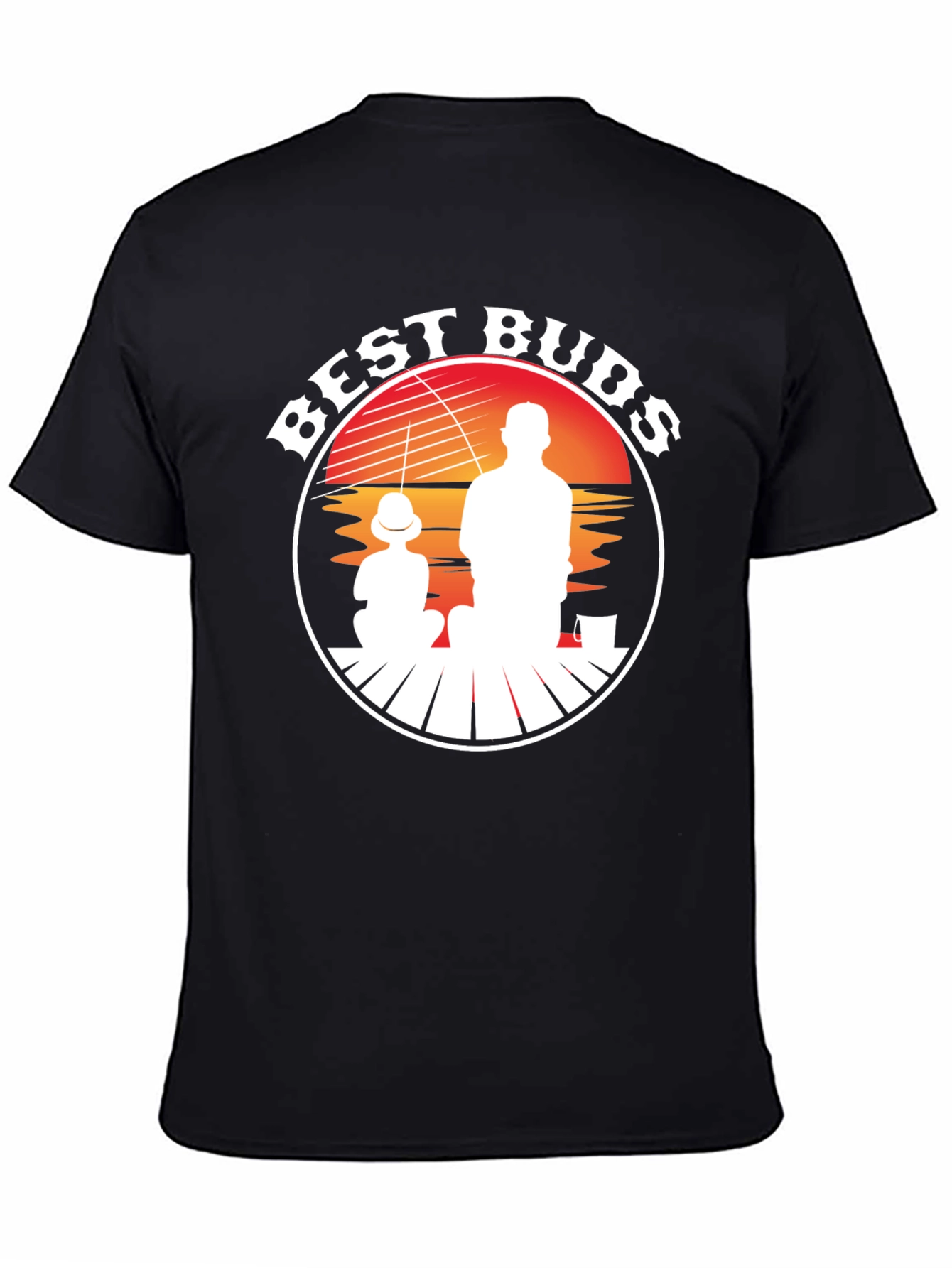 Best Buds Fishing T-Shirt - Father Son Silhouette Tee
