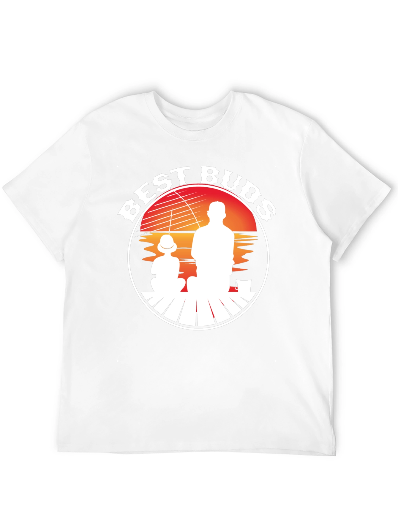Best Buds Fishing T-Shirt - Father Son Silhouette Tee