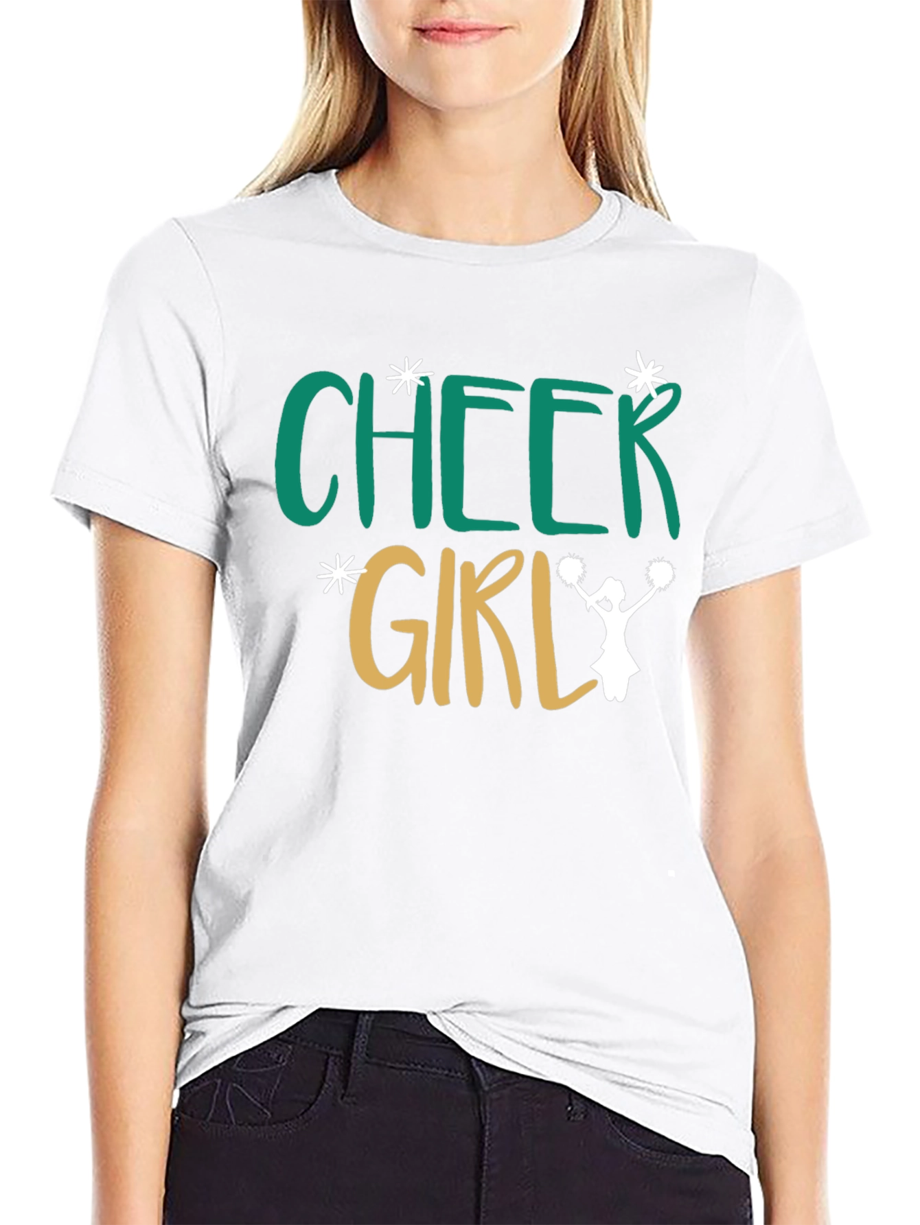 Cheer Girl T-Shirt - Black