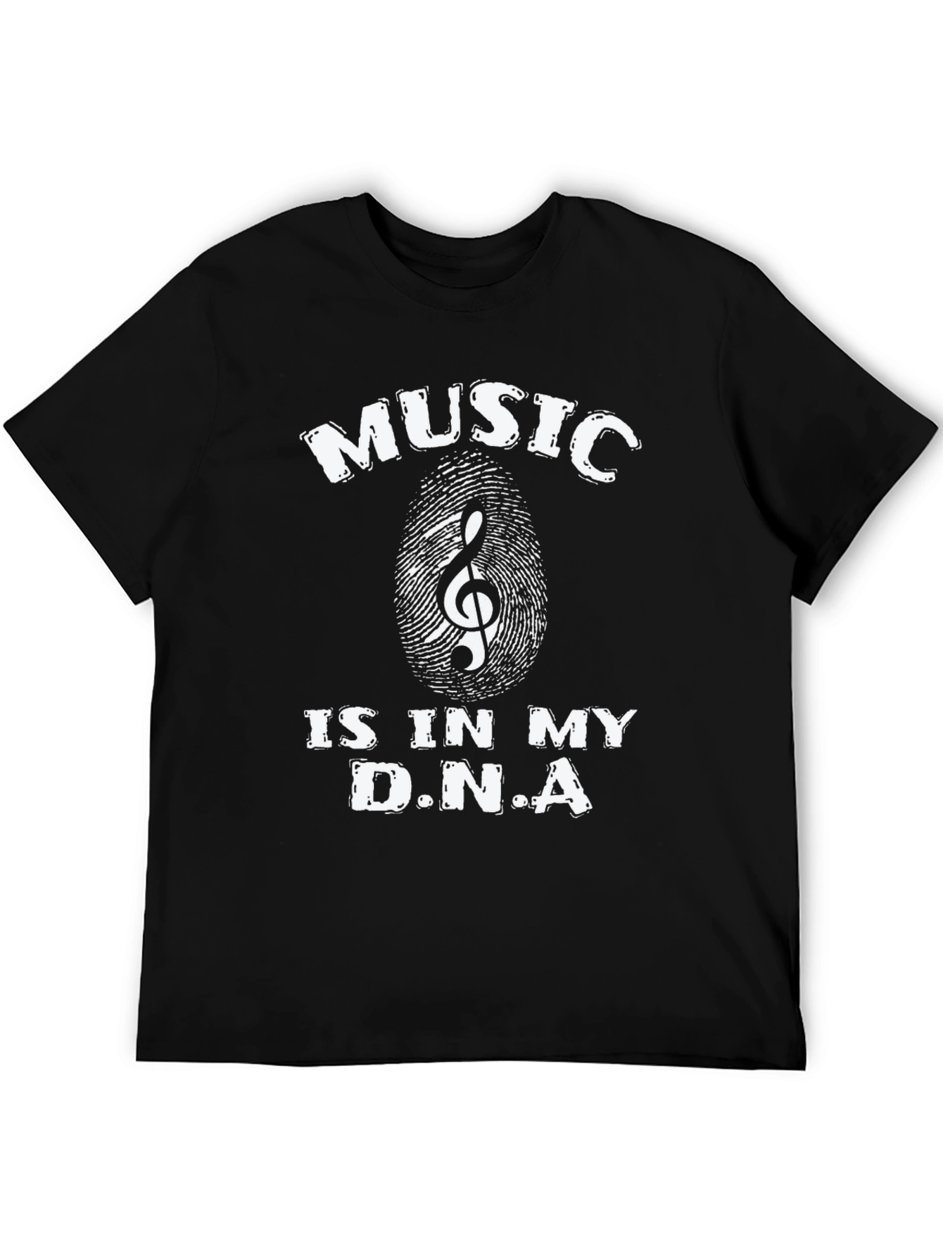 Music is in My DNA Black T-Shirt