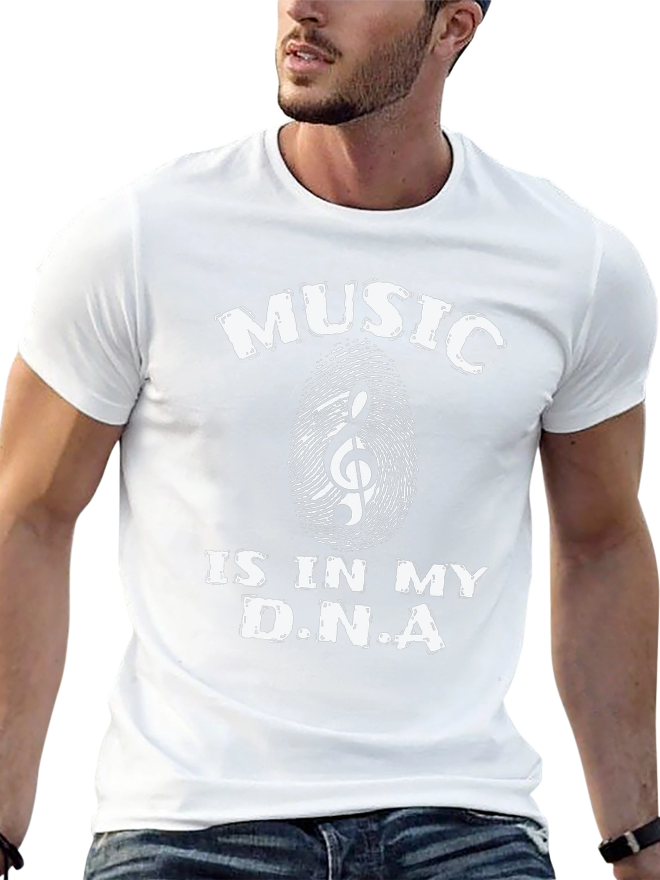 Music is in My DNA Black T-Shirt