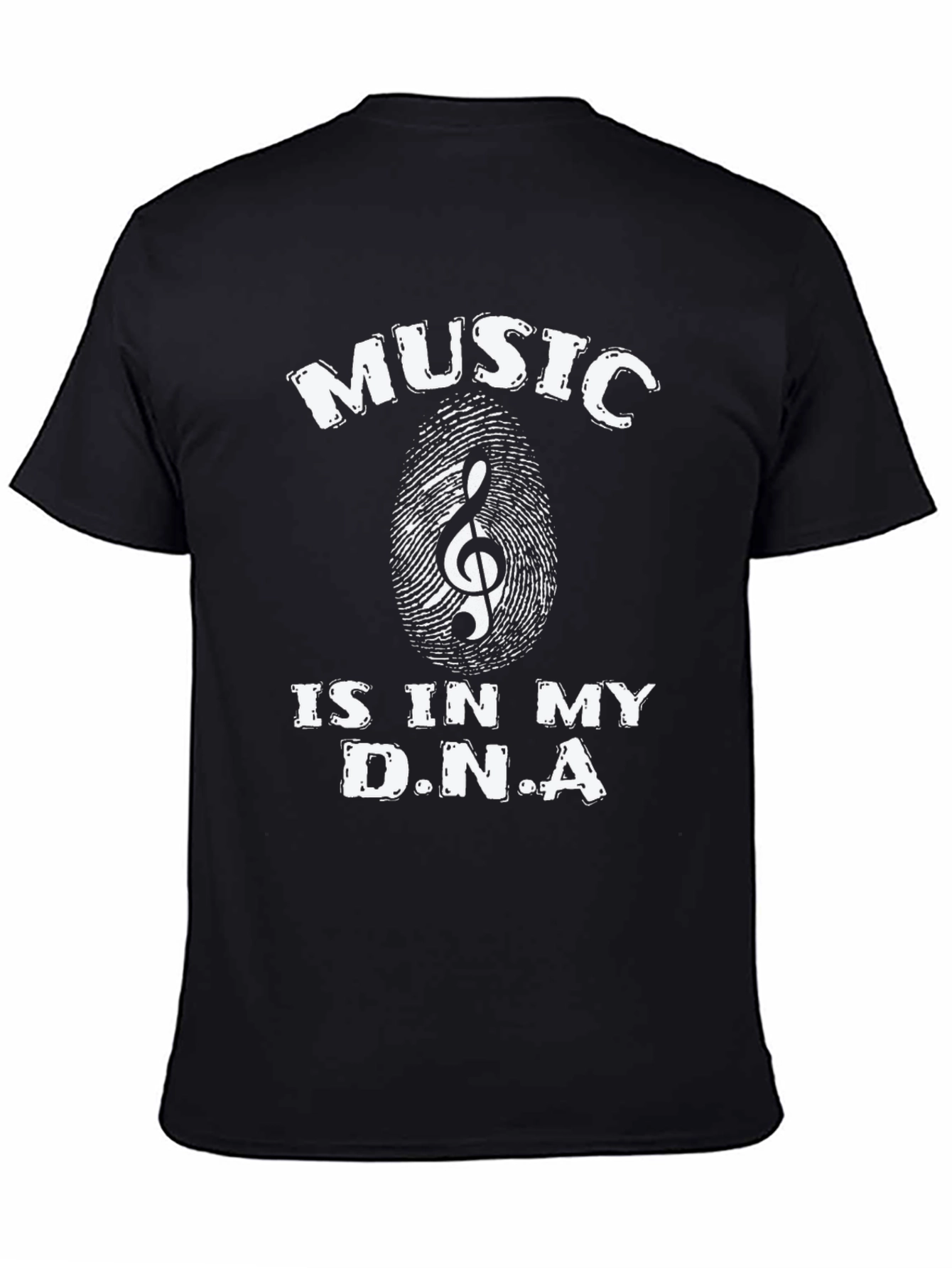 Music is in My DNA Black T-Shirt