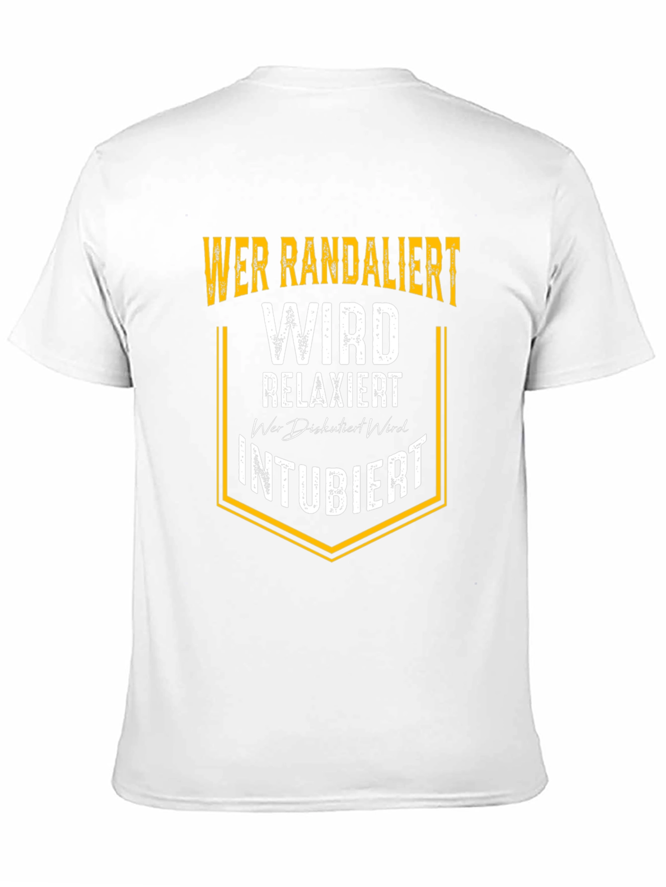 Wer Randaliert T-Shirt Funny Slogan Tee