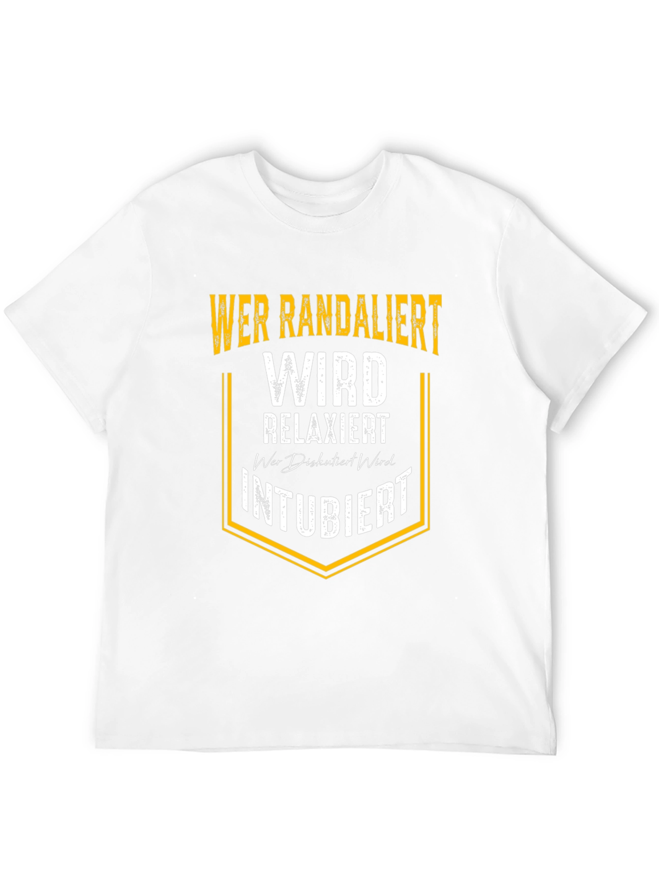 Wer Randaliert T-Shirt Funny Slogan Tee