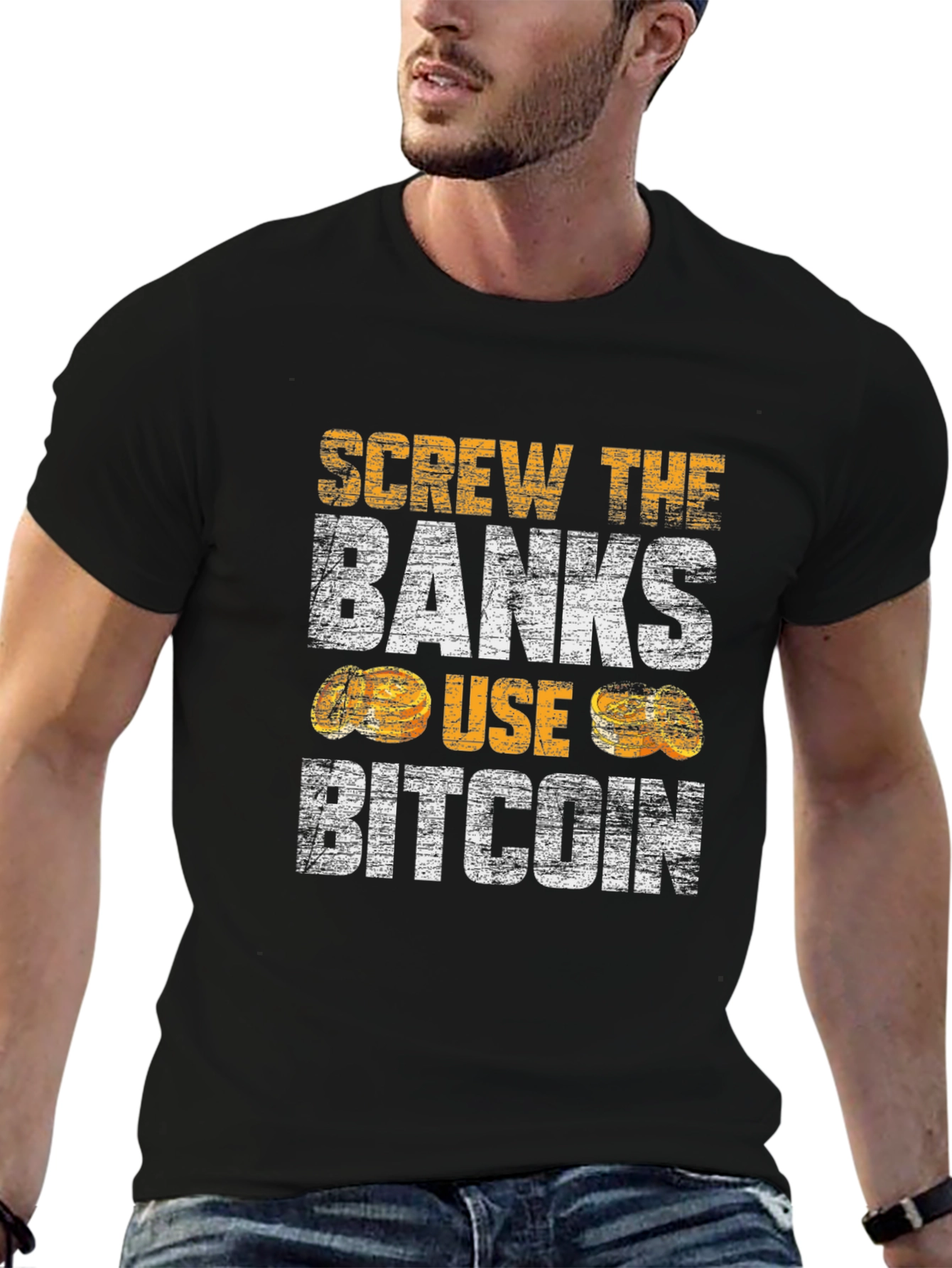 Screw the Banks Use Bitcoin T-Shirt
