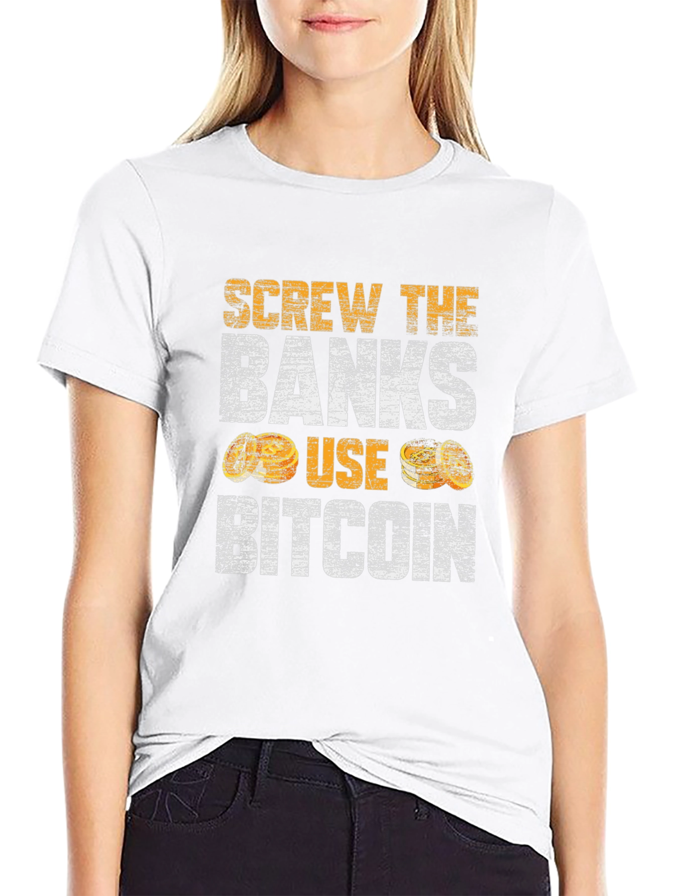 Screw the Banks Use Bitcoin T-Shirt