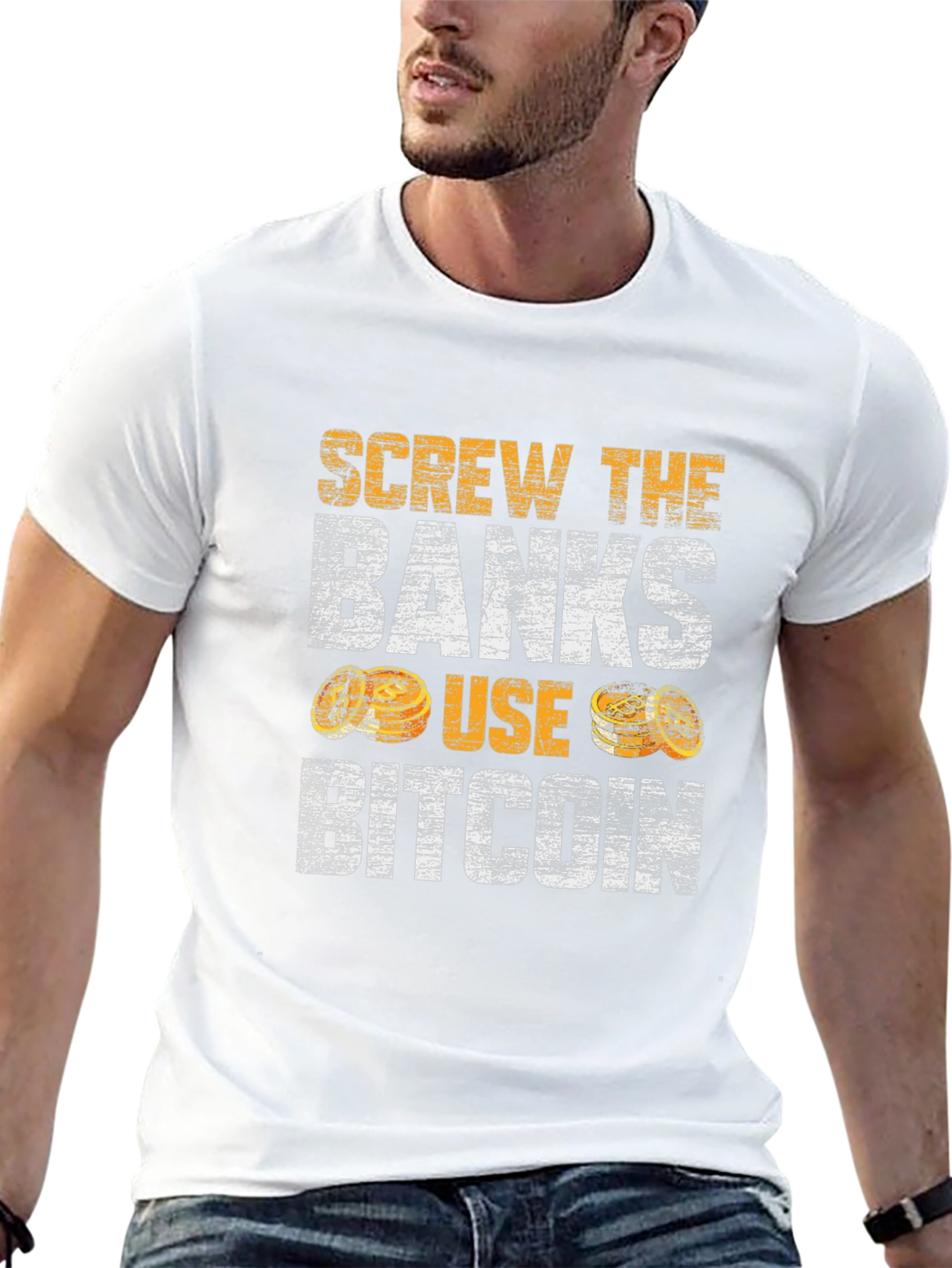 Screw the Banks Use Bitcoin T-Shirt