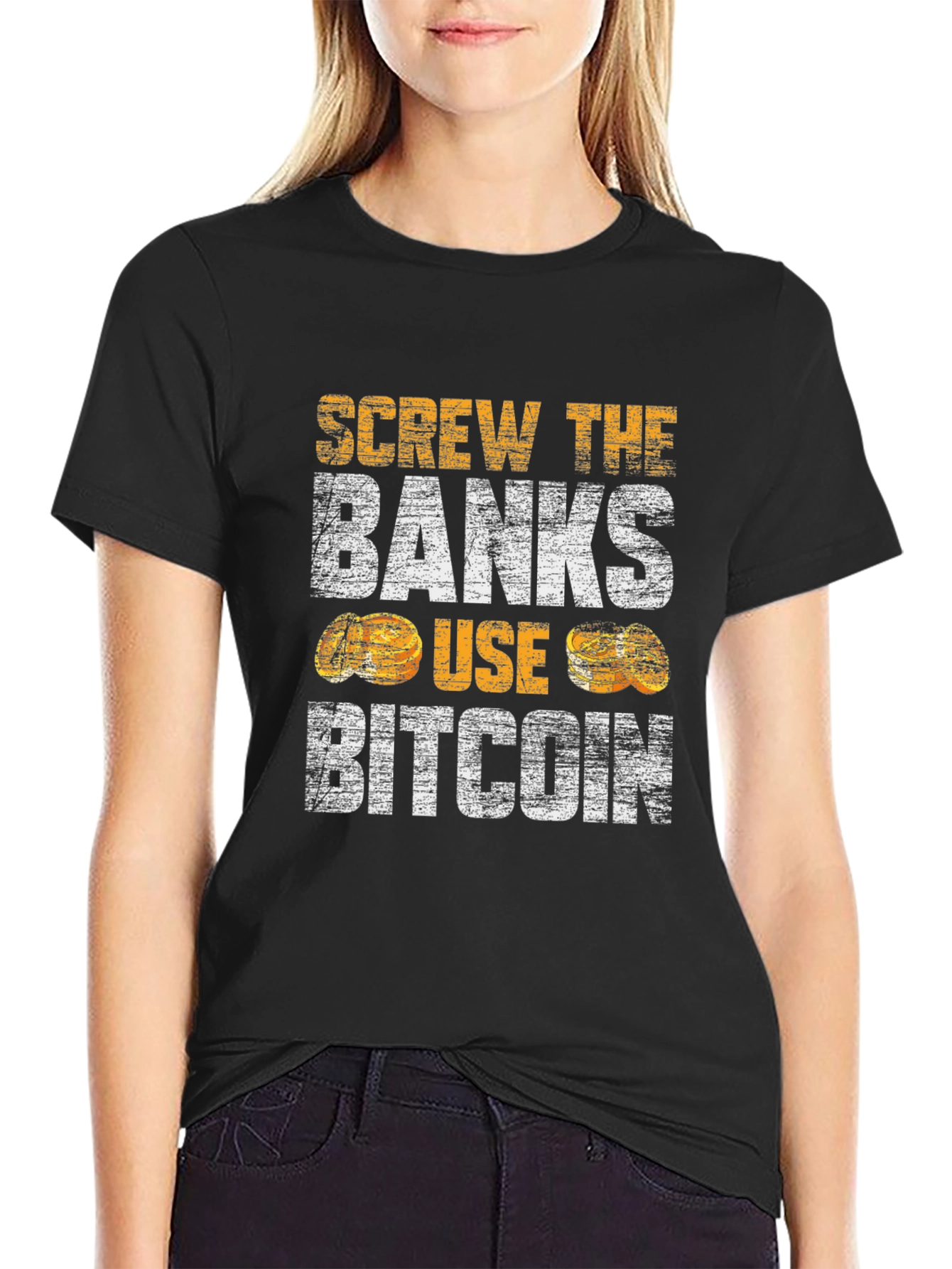 Screw the Banks Use Bitcoin T-Shirt