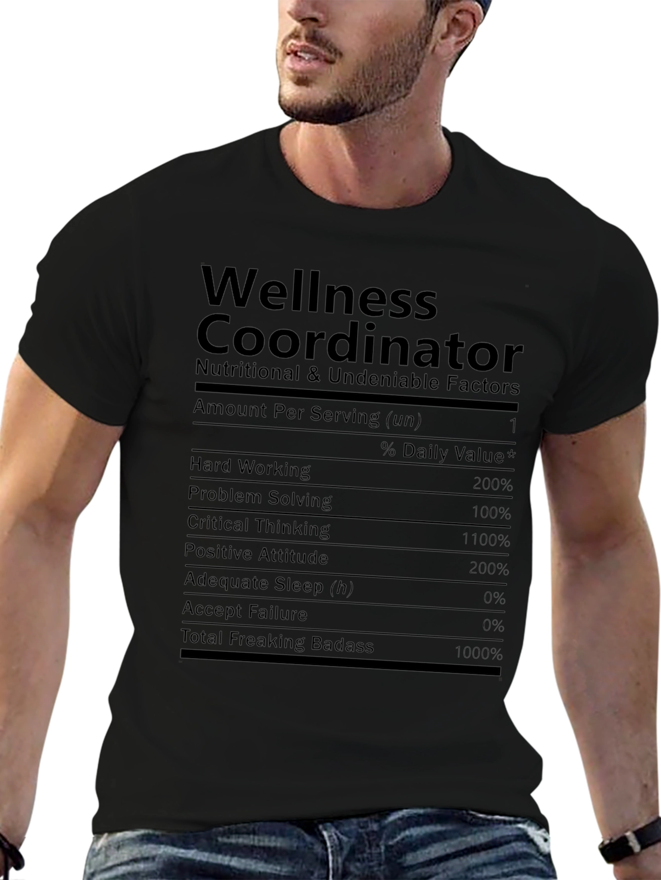 Wellness Coordinator Nutrition Facts T-Shirt