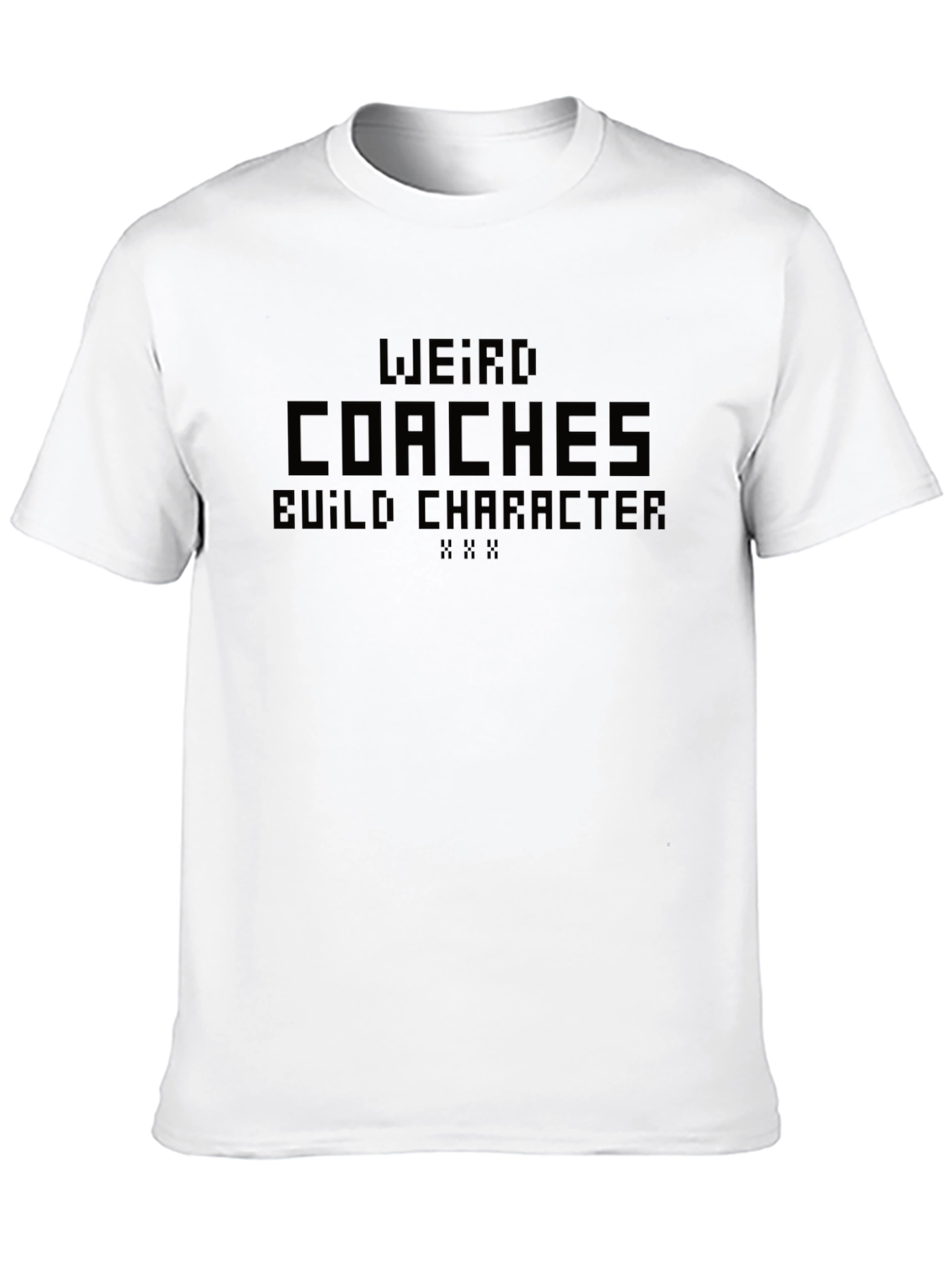 Weird Coaches Build Character Graphic Tee - Black