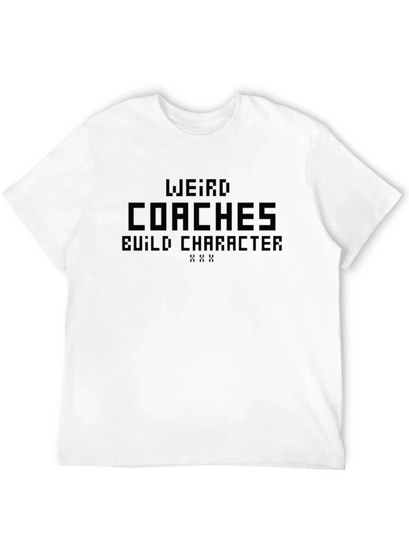 Weird Coaches Build Character Graphic Tee - Black