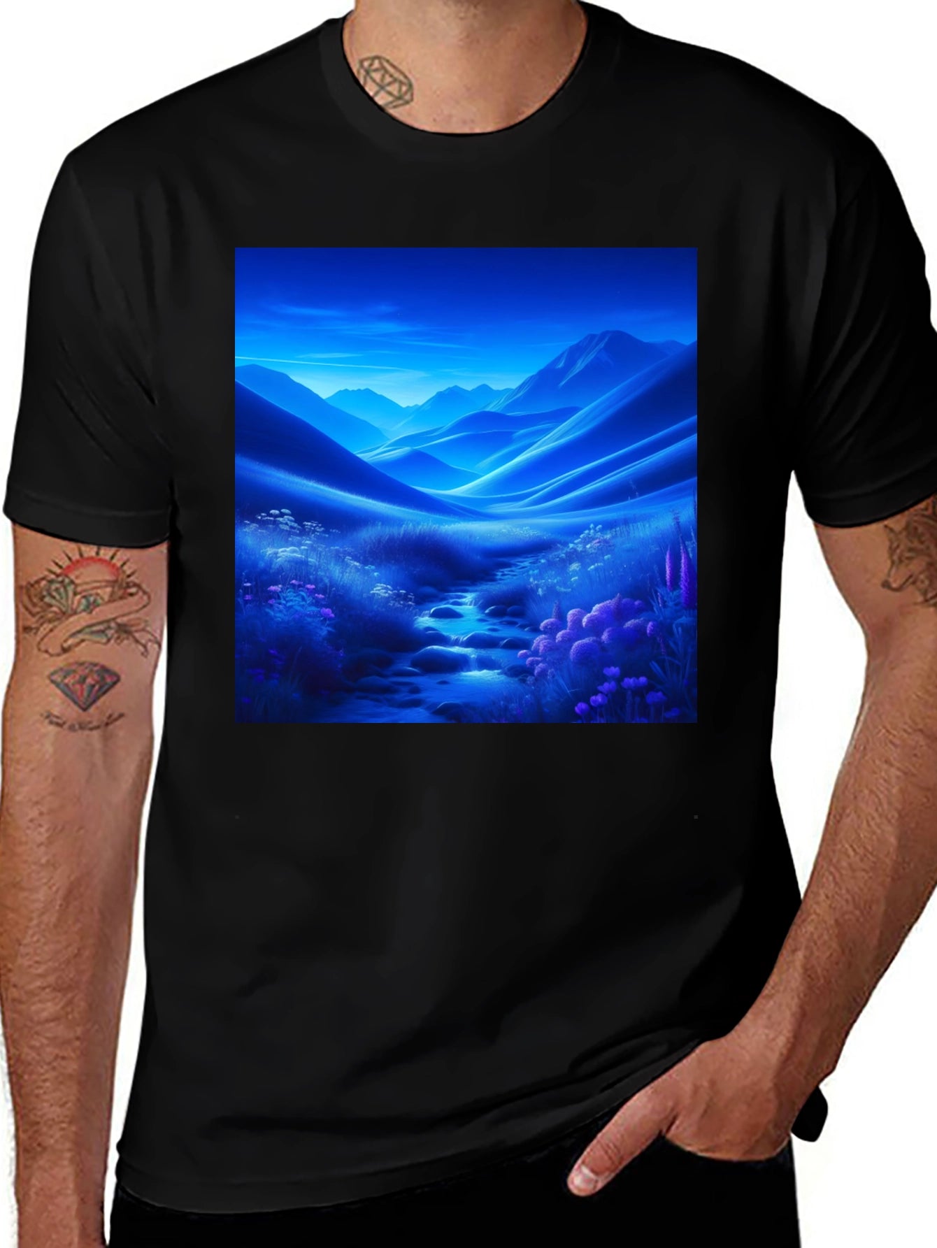 Scenic Mountain Stream T-Shirt