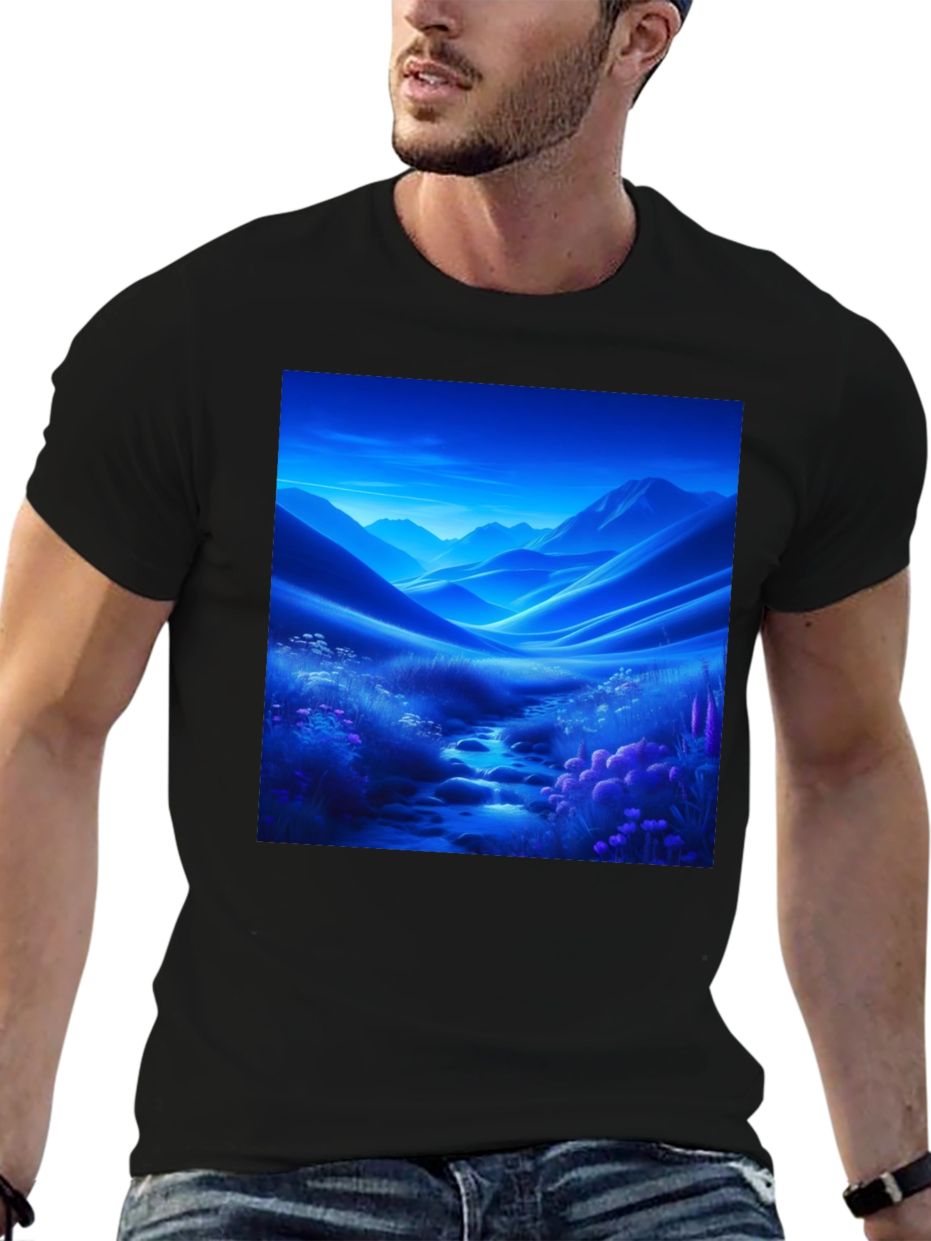 Scenic Mountain Stream T-Shirt